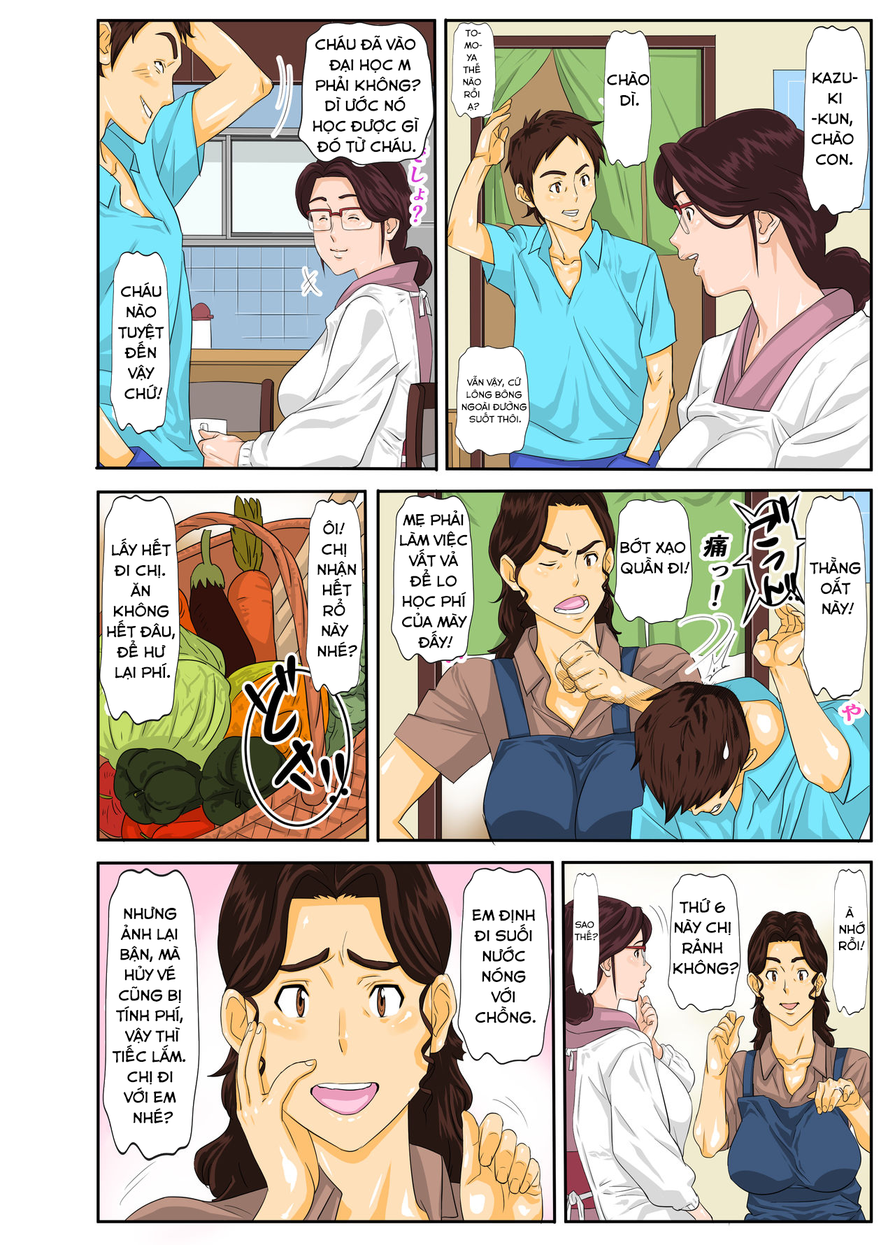 Đọc truyện hentai Onsenyado de Chara-o ni Kuwareta Muchi Muchi Kaa-chan - Oneshot