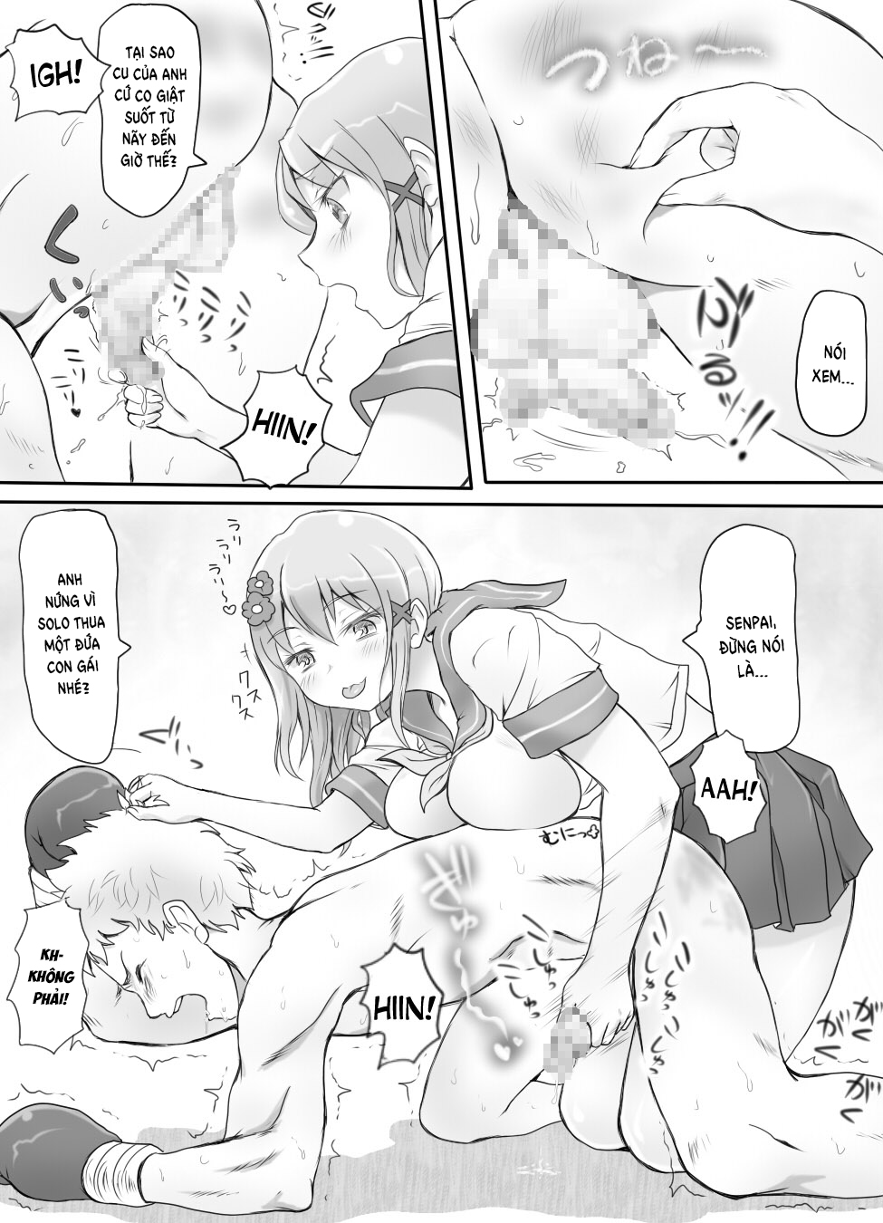 Đọc truyện hentai Naburi Tokidoki Shasei ~Kouhai no Joshi ni Makete Shasei Saserareta Ore~ - Chap 1