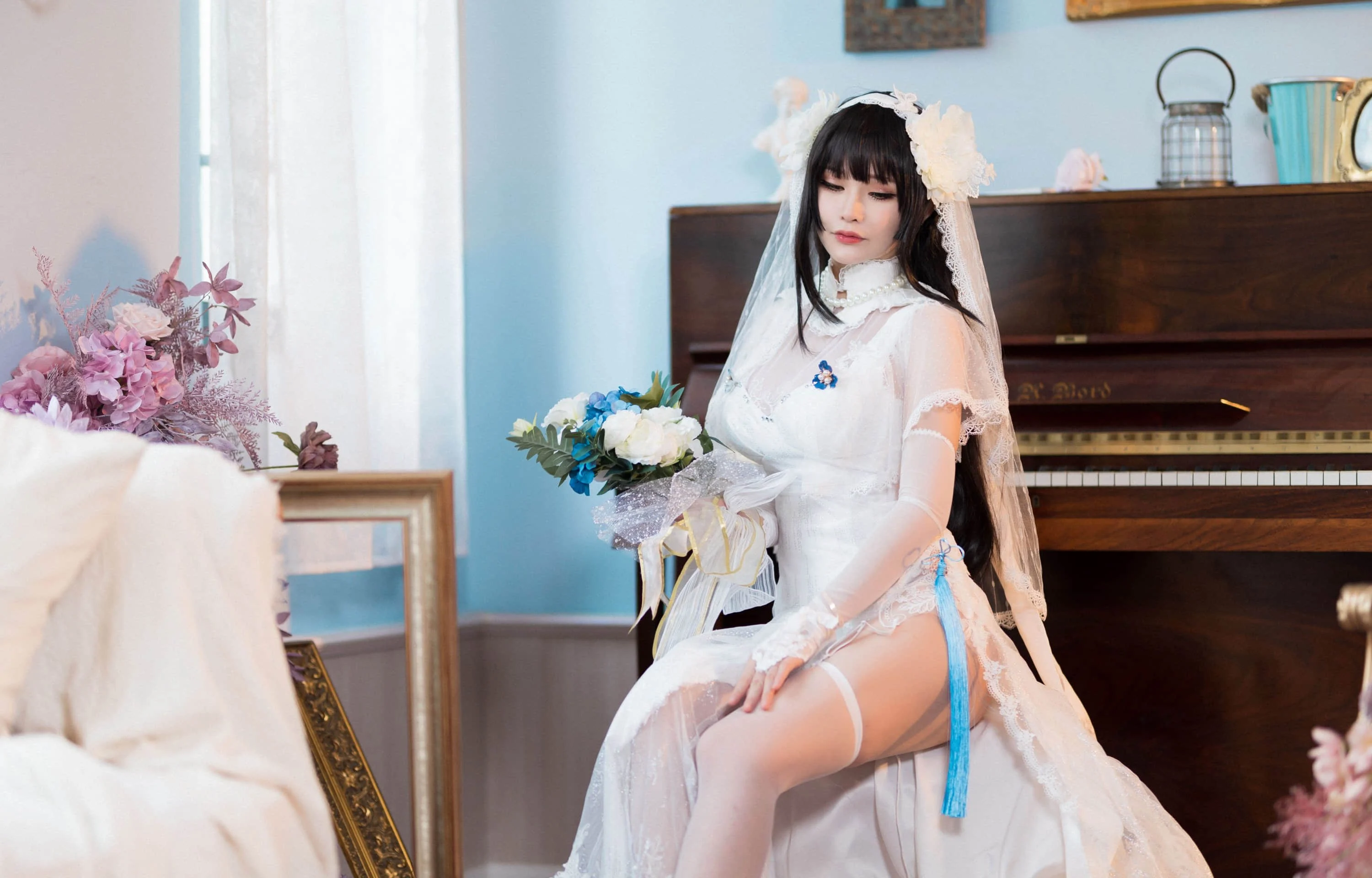 Đọc truyện hentai Tuyển tập Albums siêu phẩm Cosplay - Chap 827 - Qianyu - Yan Newlywed Sexy Bride