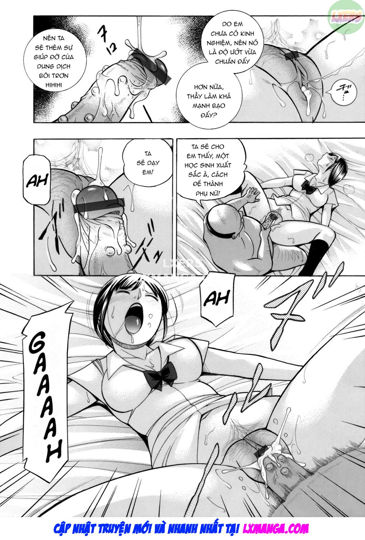 Đọc truyện hentai Nữ giáo viên dâm đãng và em học sinh may mắn - Chap 3
