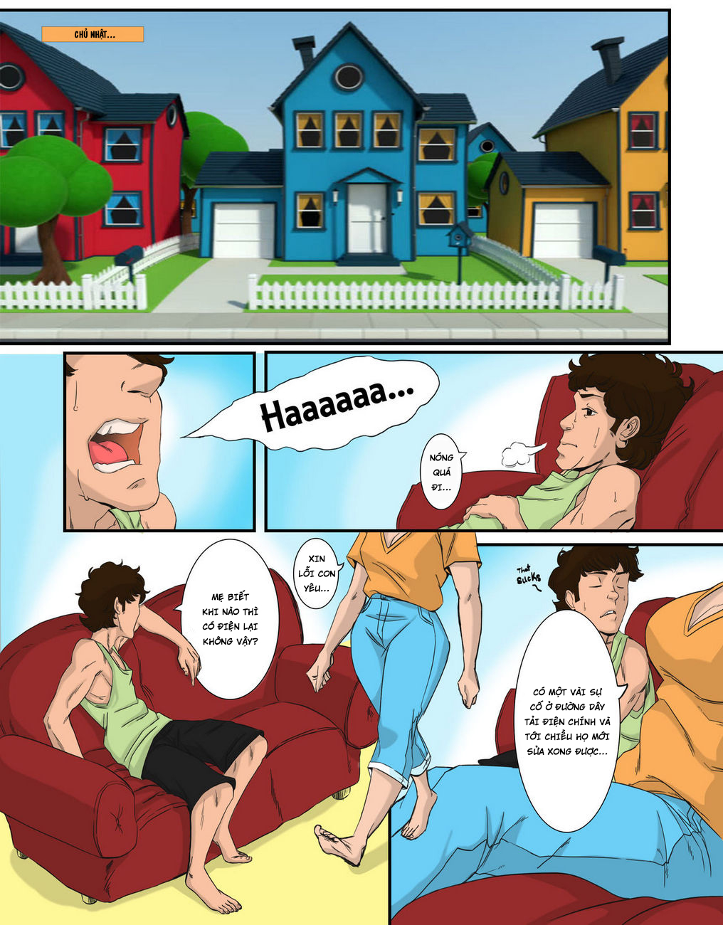 Đọc truyện hentai Mẹ và con trai vui đùa ở bãi biển - Oneshot