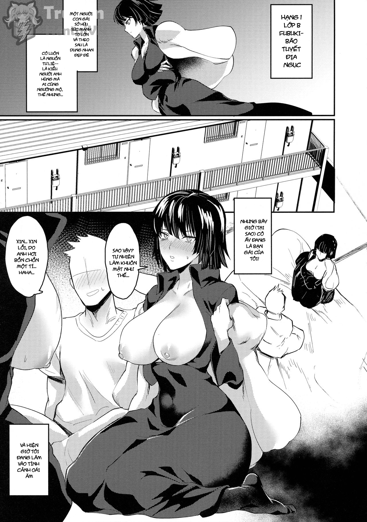 Đọc truyện hentai Tiếp Thu Kinh Nghiệm Cùng Chị Tatsumaki - Oneshot