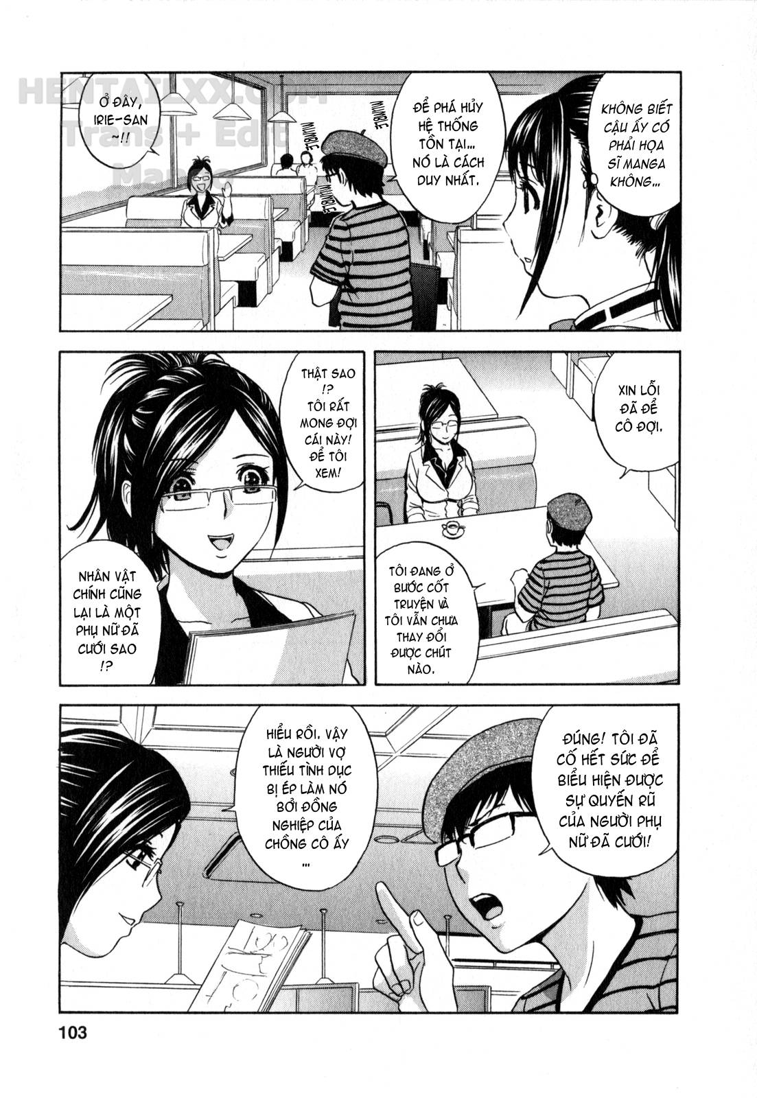 Đọc truyện hentai Life With Married Women Just Like A Manga - Chap 16