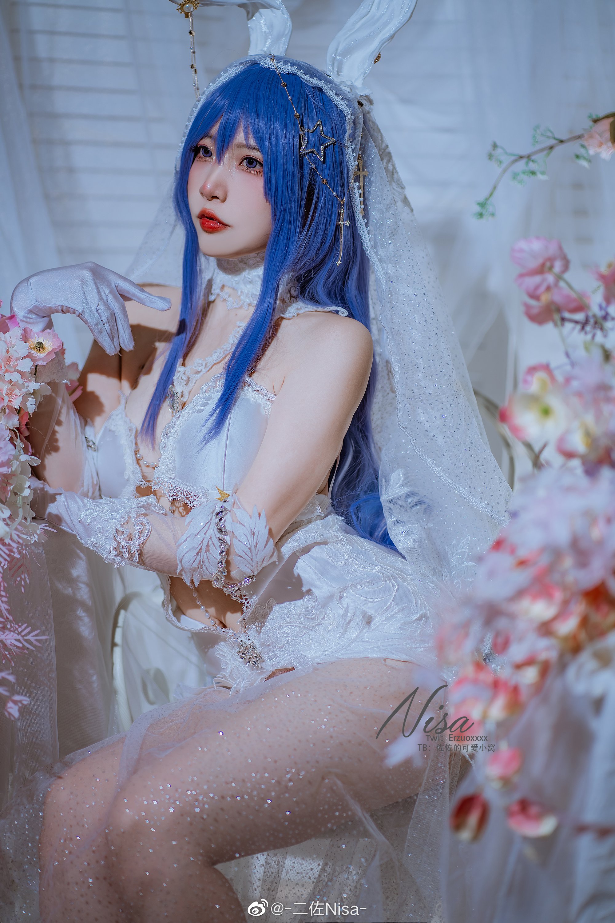 Đọc truyện hentai Tuyển tập Albums siêu phẩm Cosplay - Chap 443 - [Nisa] Azur Lane Beautiful wedding dress New Jersey