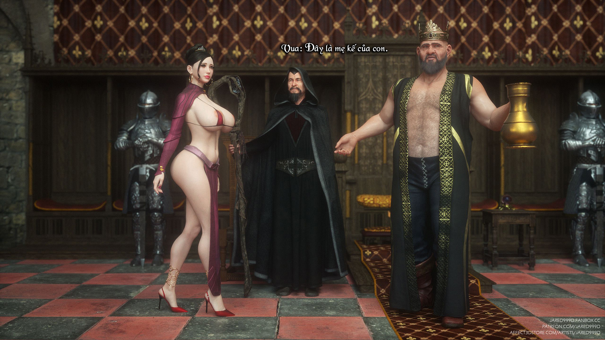 Đọc truyện hentai Fallen Lady - Vol 2 - Chap 5: Buổi thiết triều cực khoái