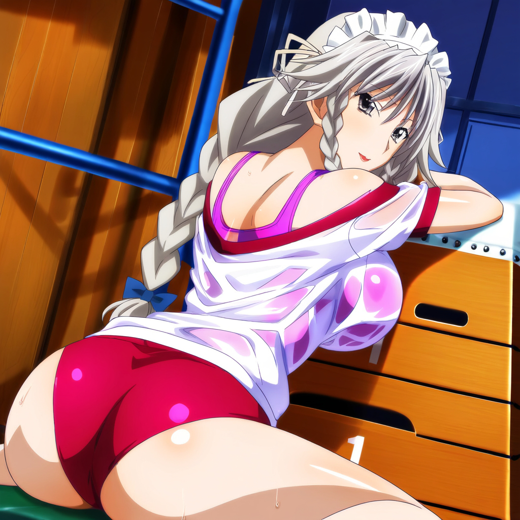 Đọc truyện hentai Tuyển tập Albums Art hentai - Chap 274 - Grayfia AI illustration gymnastics bloomers