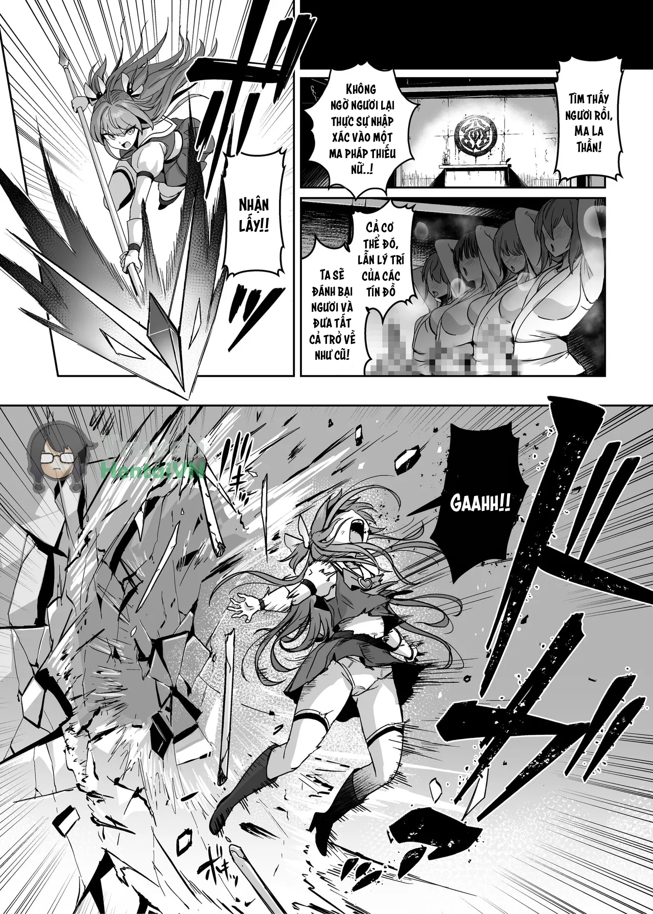 Đọc truyện hentai Mahou Shoujo Saint Lily Dankon ~Futanari o Hayasareta Mahou Shoujo ga Chinpo-gurui ni Ochiru Made~ - Oneshot
