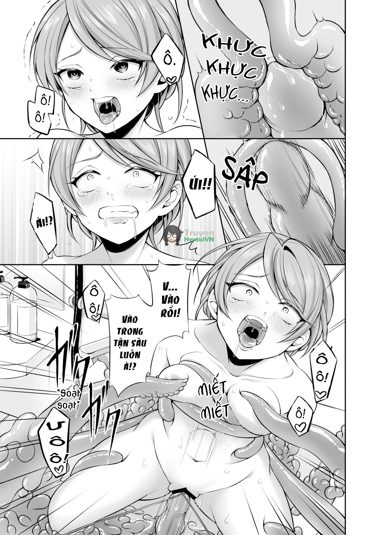 Đọc truyện hentai Ryoujoku Shokushu no Bathroom ~Ayashige na Otonari-san ni Moratta no wa Shokushu deshita~ - Oneshot