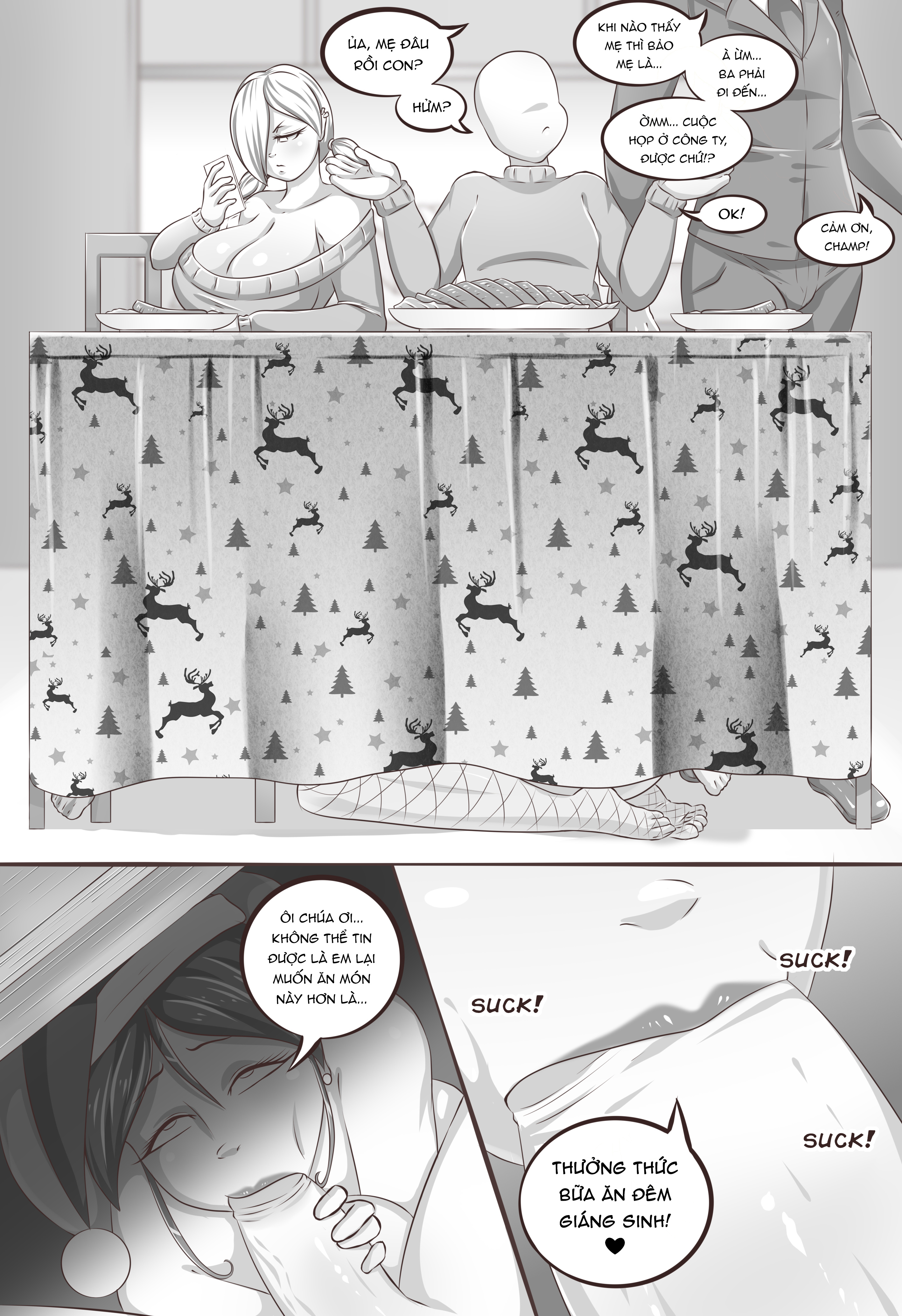 Đọc truyện hentai (Riukykappa) Mom's horny Christmas [Part 3] - Oneshot