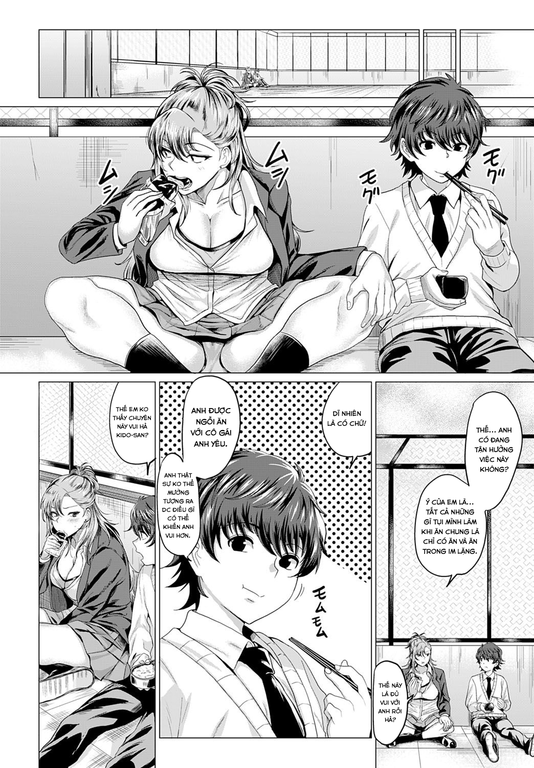 Đọc truyện hentai Boku to Furyou to Okujou de - Oneshot