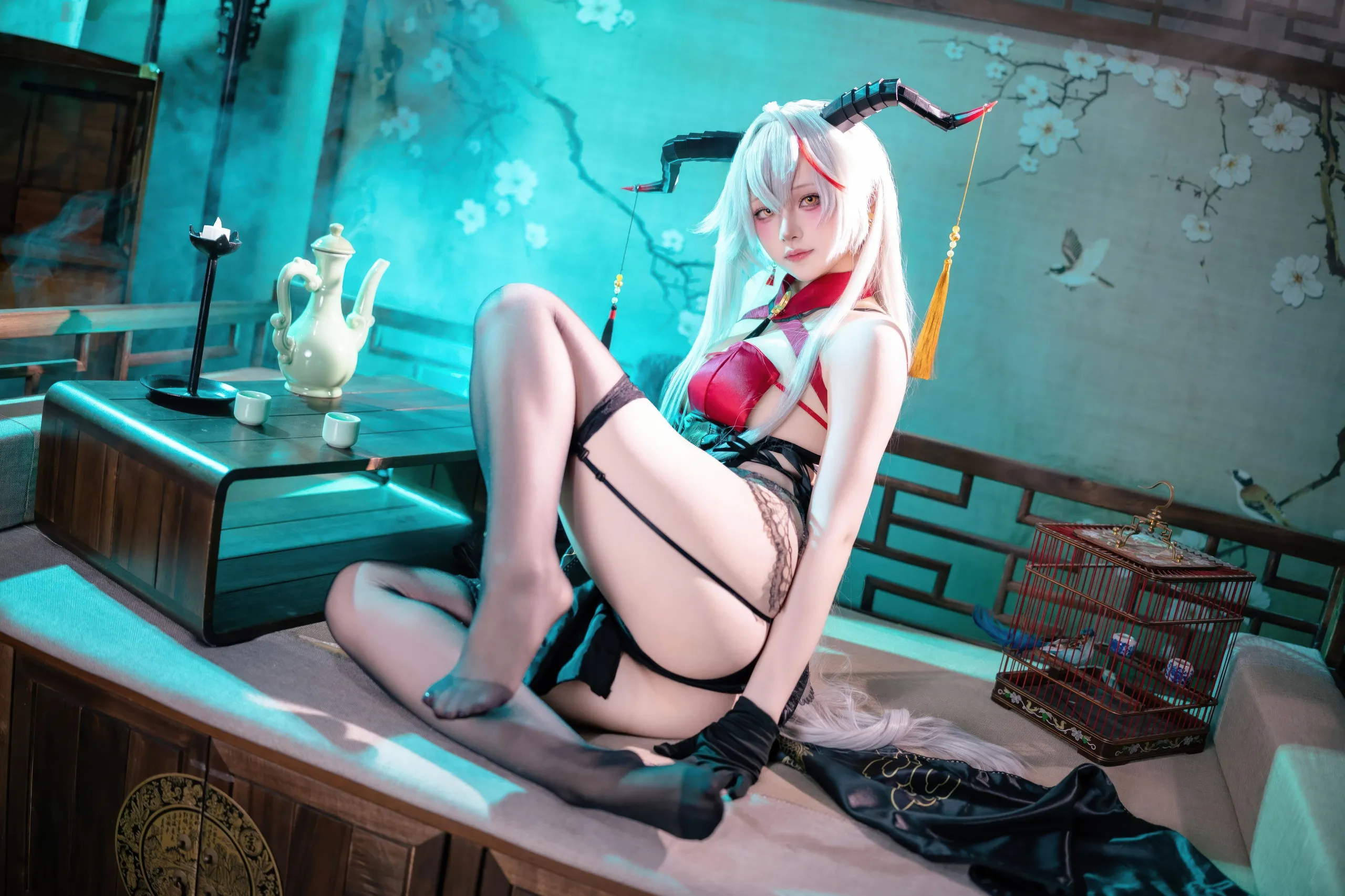 Đọc truyện hentai Tuyển tập Albums siêu phẩm Cosplay - Chap 1125 - Yukako - Azur Lane Aegir Cheongsam