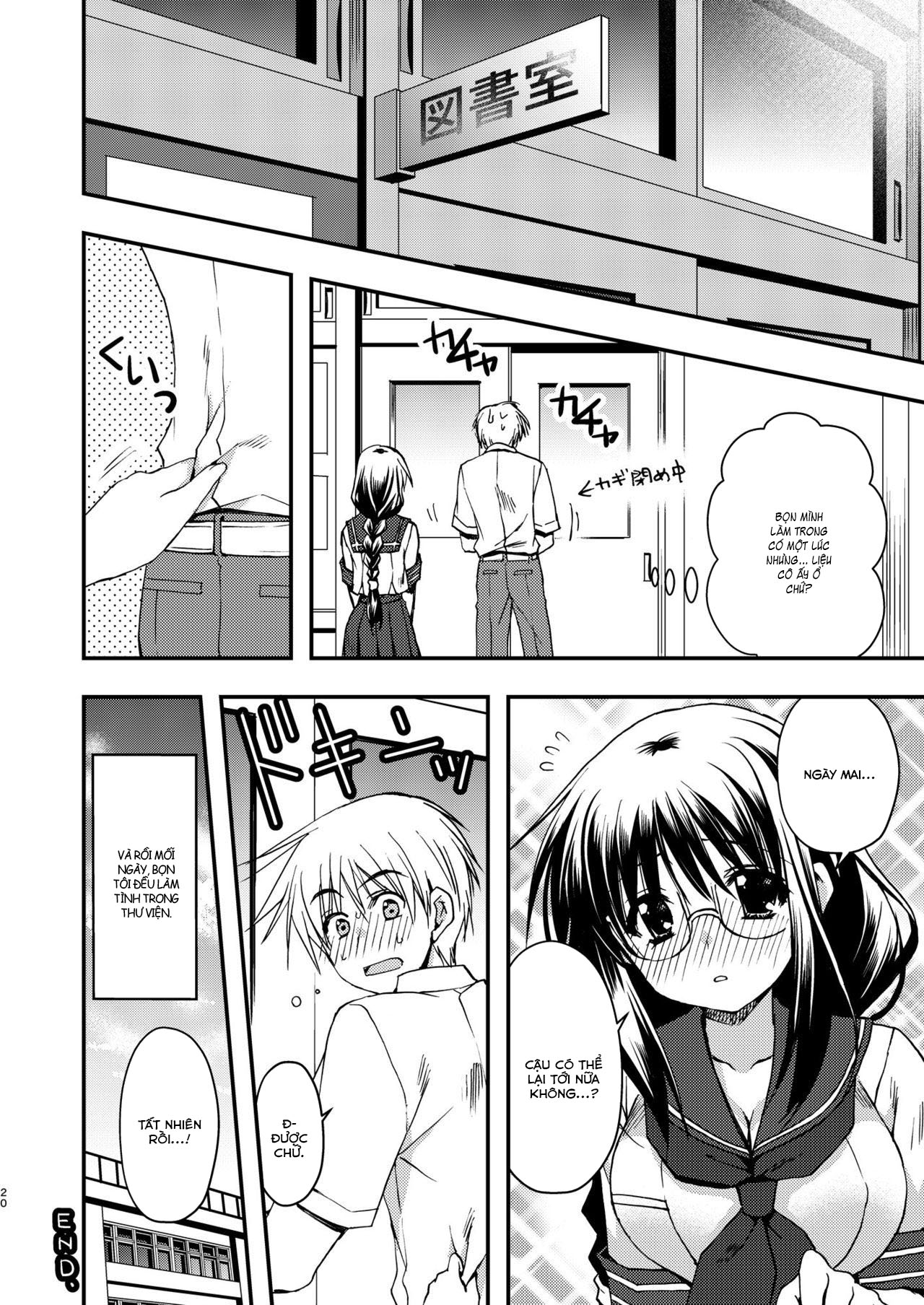 Đọc truyện hentai Toshoshitsu no Kanojo - New version - Oneshot