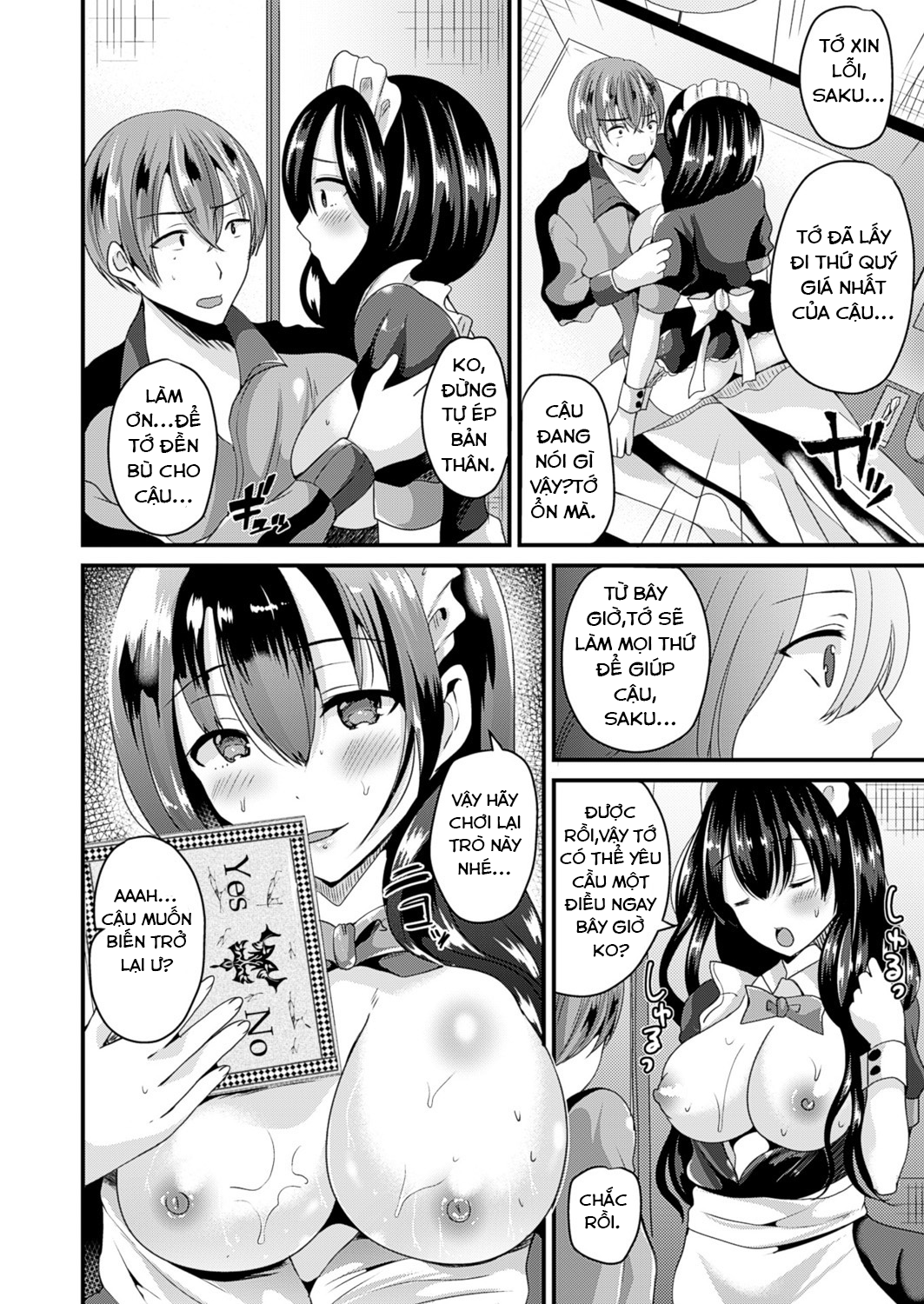 Đọc truyện hentai Nyotaika Shite Gokujou no Kanojo ni Naru - Oneshot