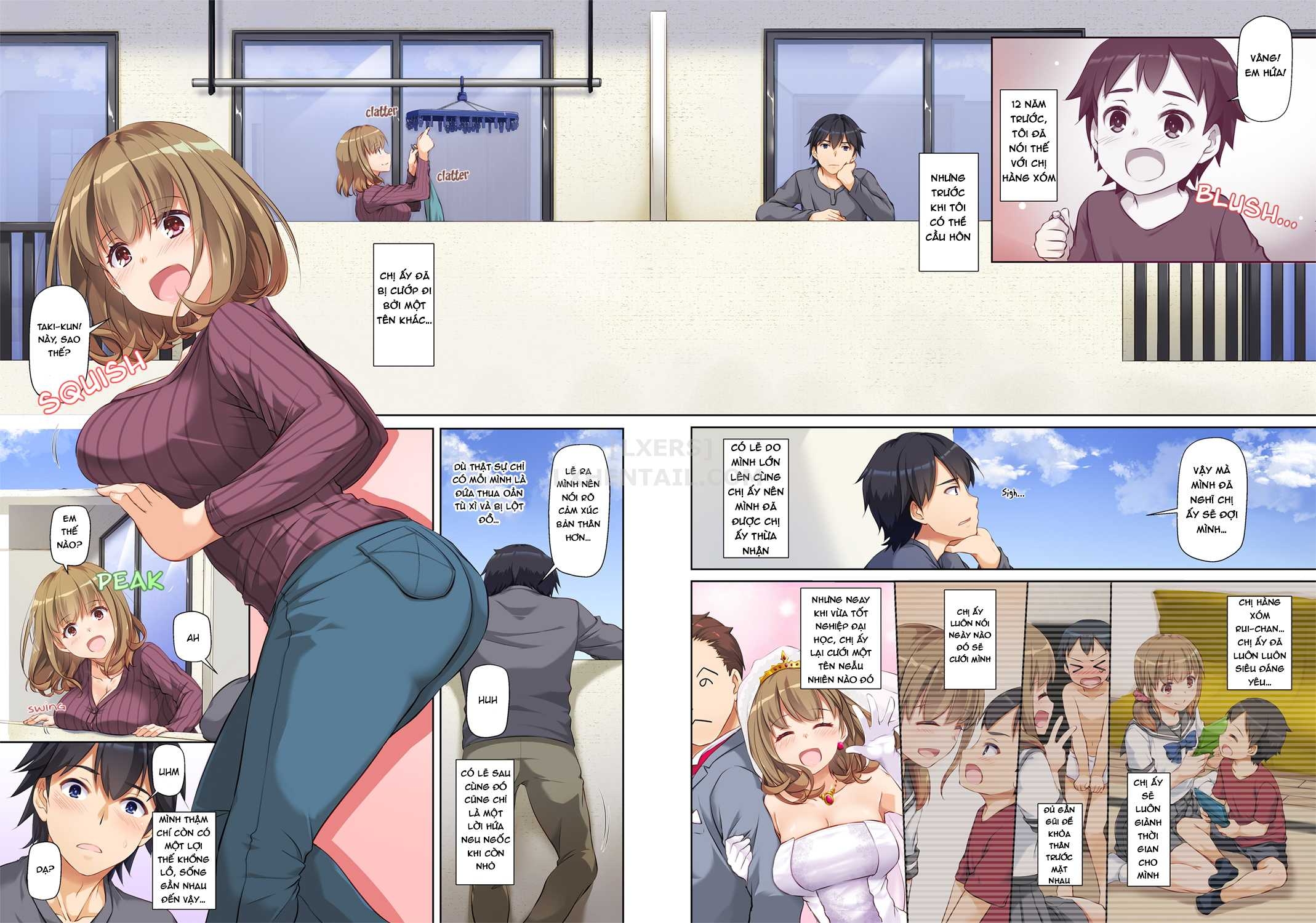 Đọc truyện hentai Hitozuma Osananajimi to Hitonatsu no Dekigoto - Chap 1