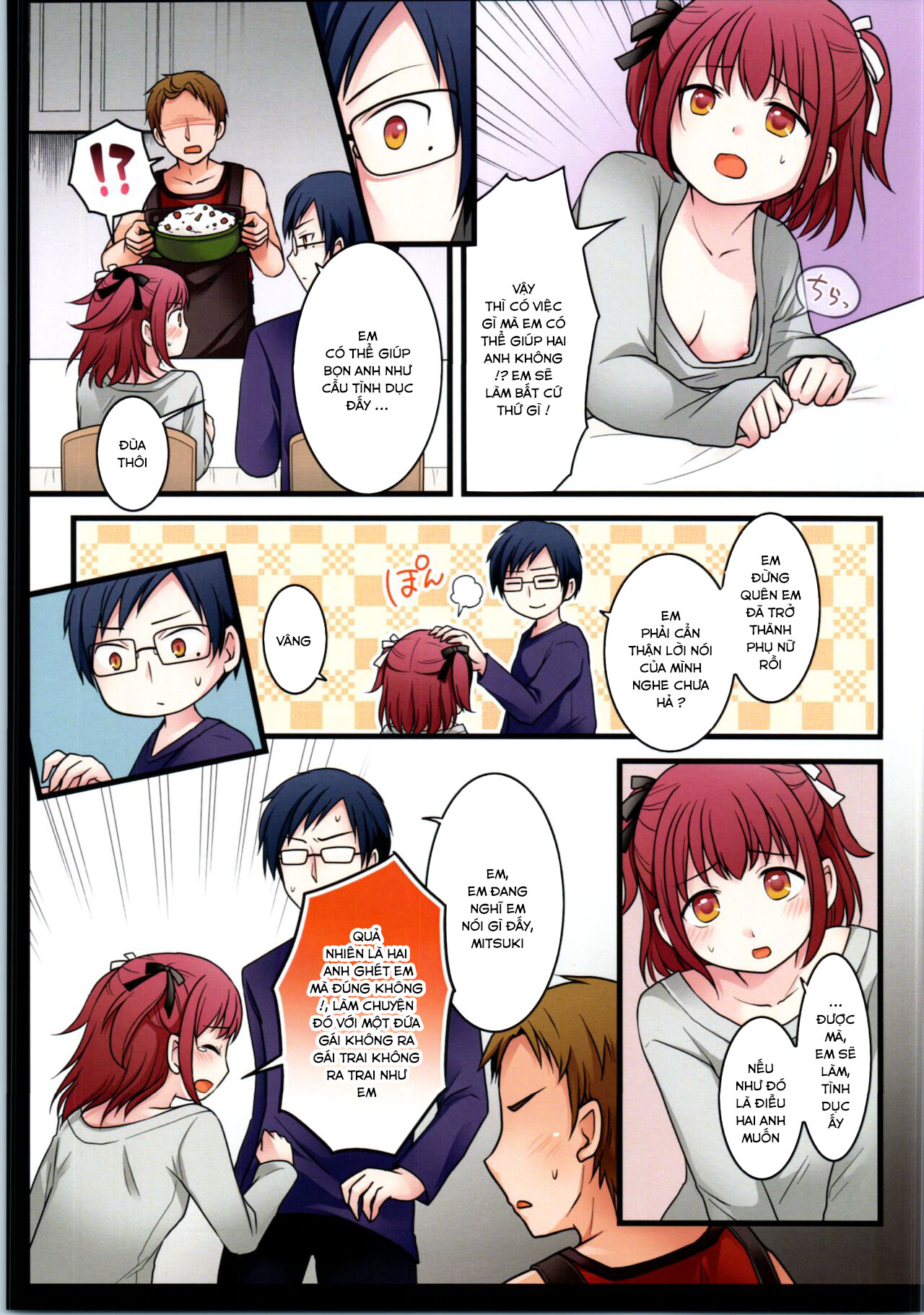 Đọc truyện hentai TS Shite Onitatchi no Seiyokushori Kakari ni natta tachi no toaru Ichinichi - Oneshot