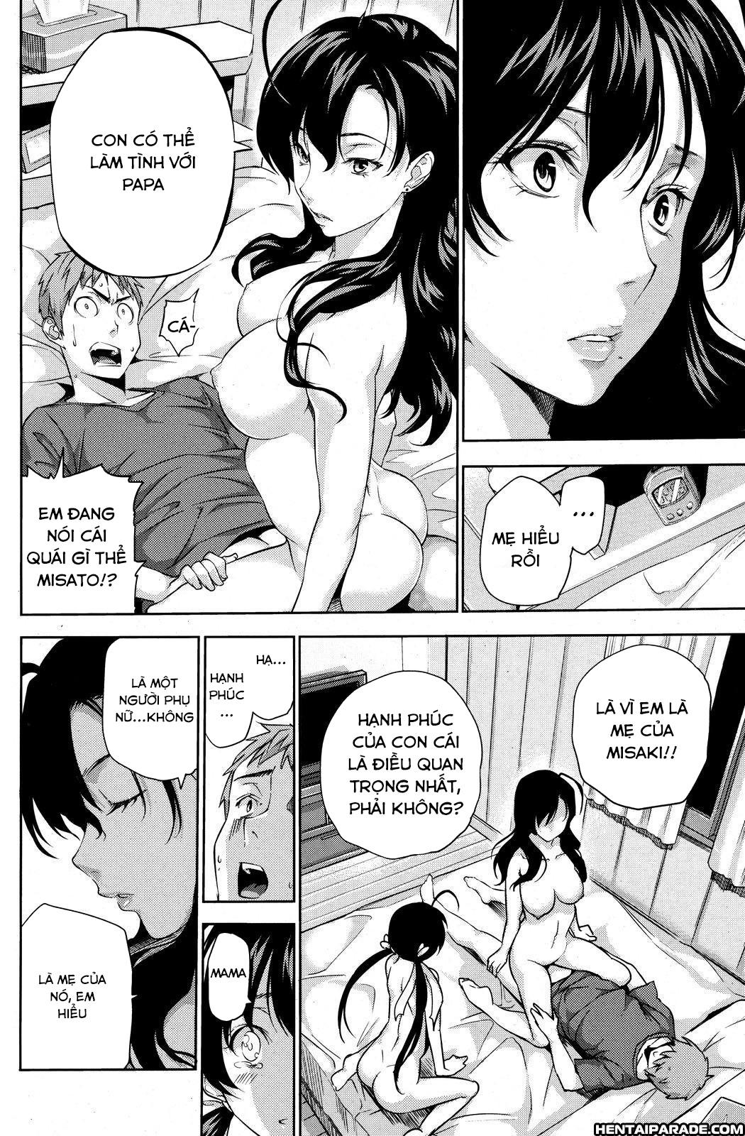 Đọc truyện hentai Happy Family Sleep - OneShot