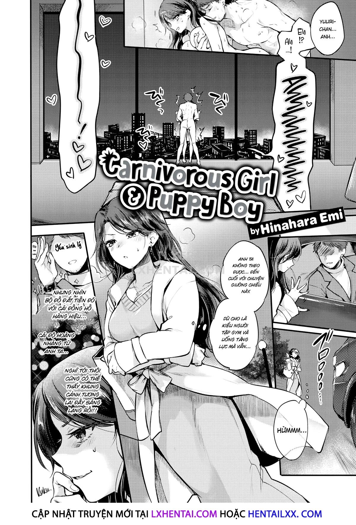Đọc truyện hentai Carnivorous Girl & Puppy Boy - Oneshot