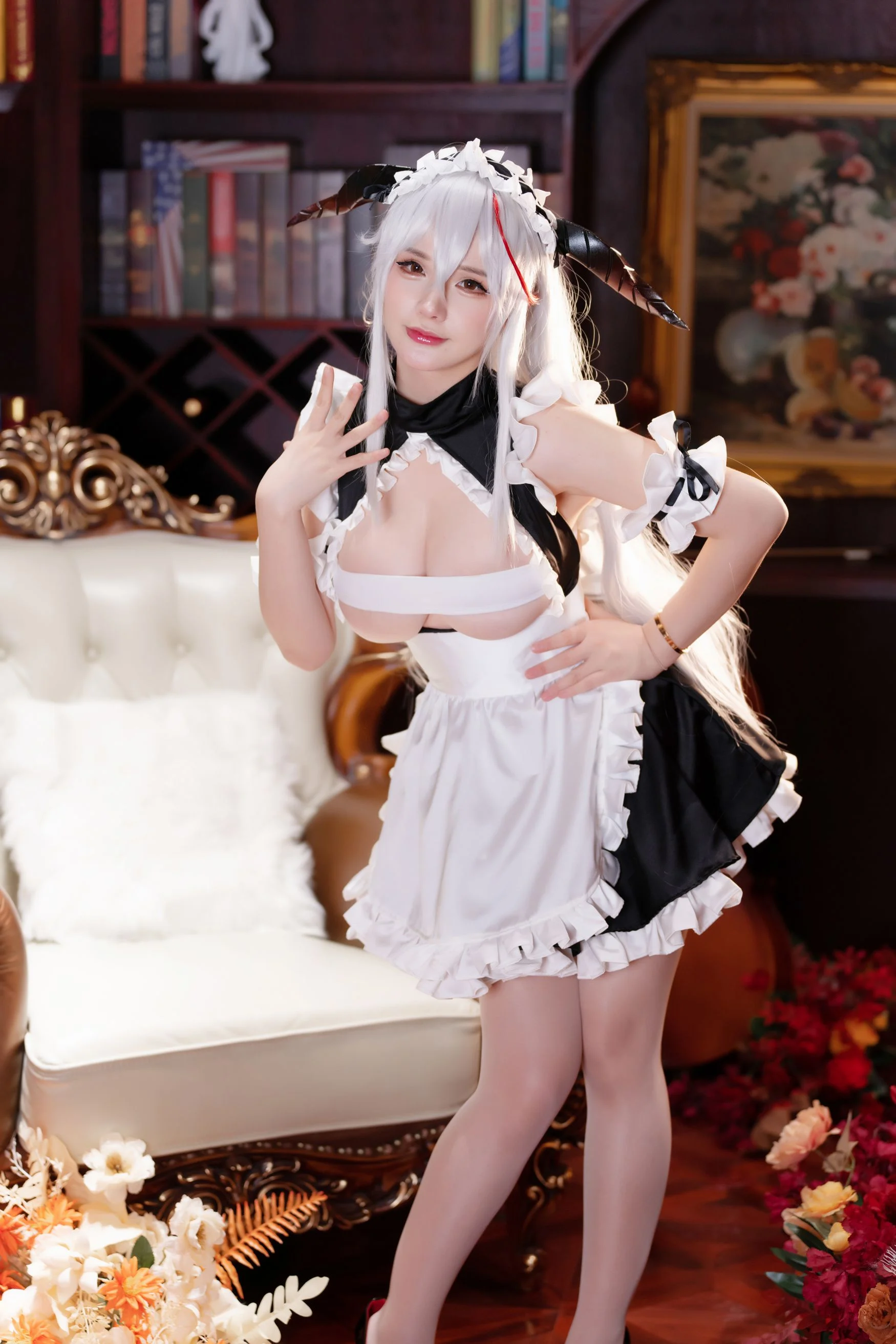 Đọc truyện hentai Tuyển tập Albums siêu phẩm Cosplay - Chap 128 - [Qianyu_rr] Maid Egil