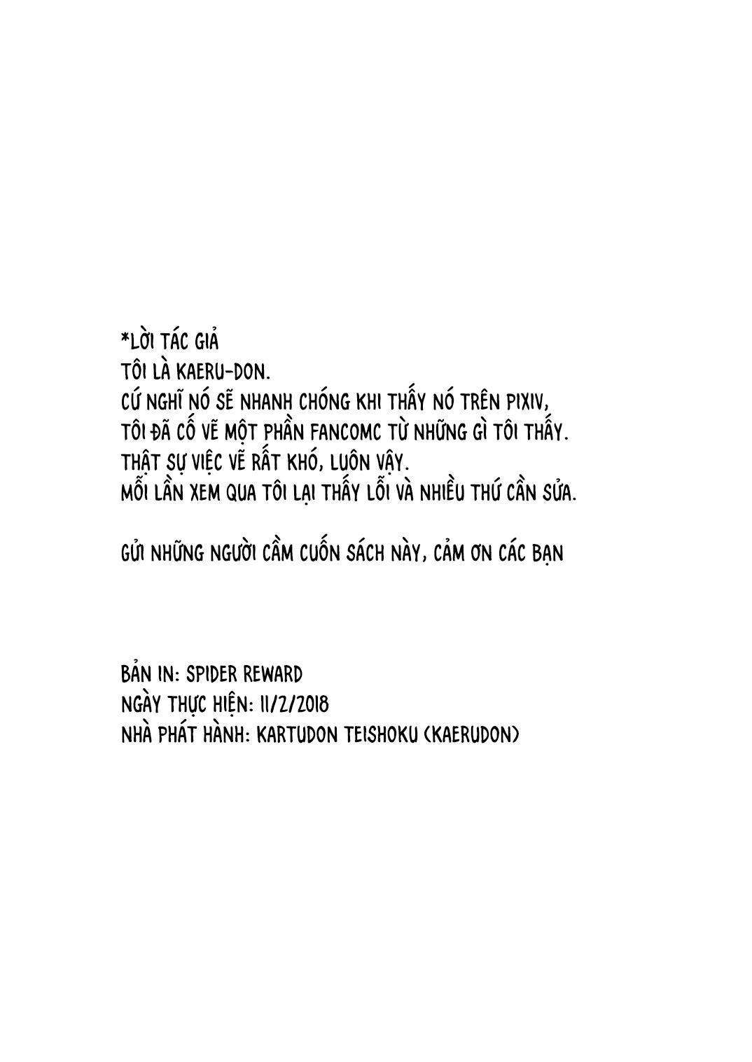 Đọc truyện hentai Gohoubi Spider Spider Reward - Oneshot