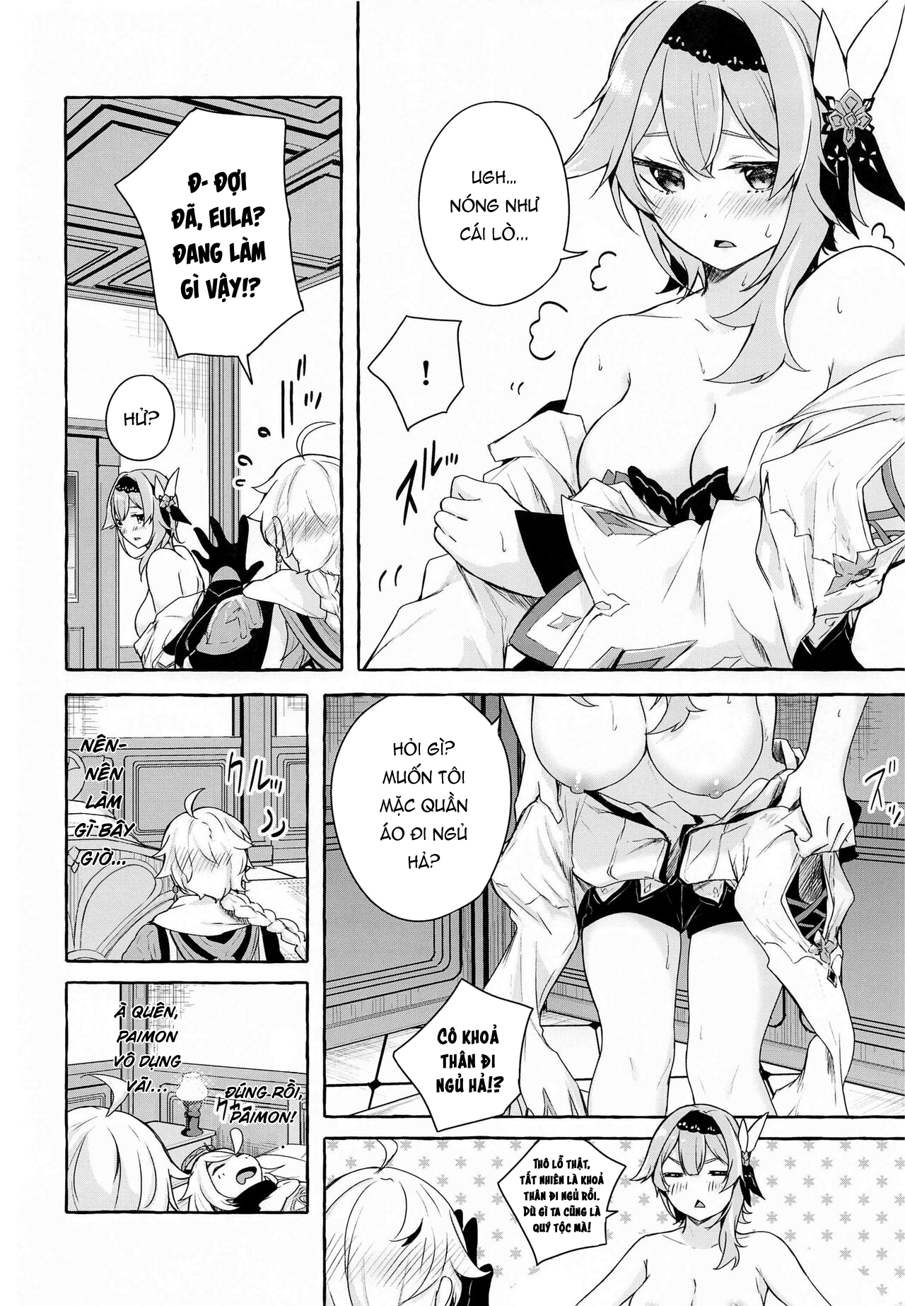 Đọc truyện hentai Phản ứng tan chảy của Eula - Oneshot