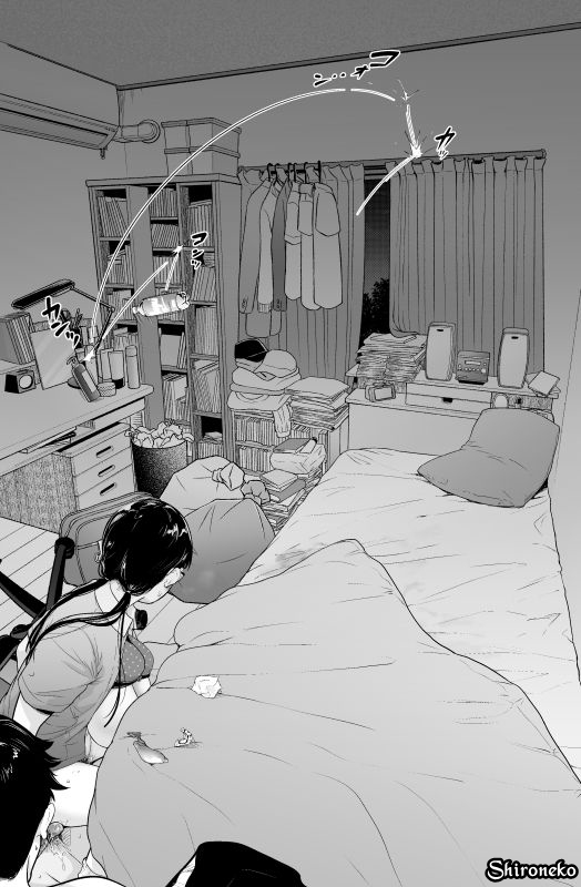 Đọc truyện hentai Jimiko to Ichinichijuu Sex - Chap 3.5 - Gaishutsu Jishuku Ake no Jimiko