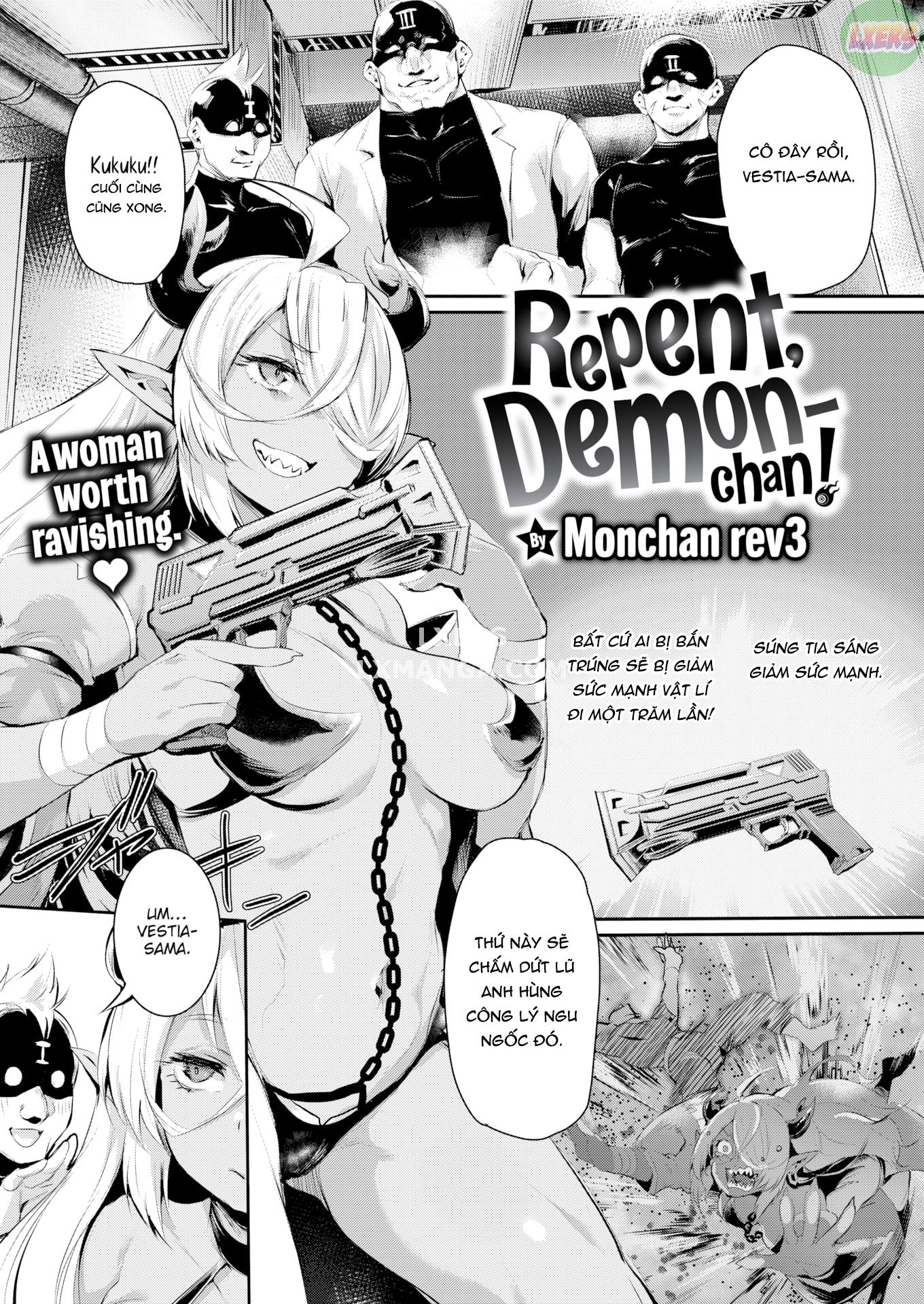 Đọc truyện hentai Hãy ăn năn đi Demon-chan! - Oneshot