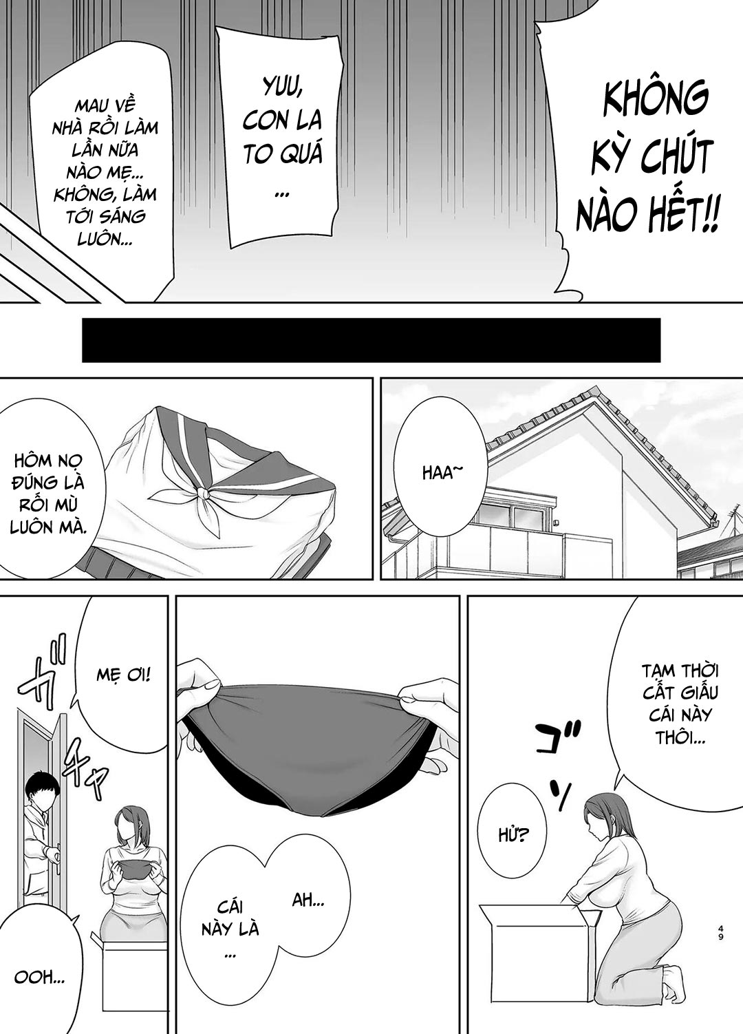 Đọc truyện hentai Mẹ là người phụ nữ mà tôi yêu - Chap 6B - Đồng phục nữ sinh của mẹ