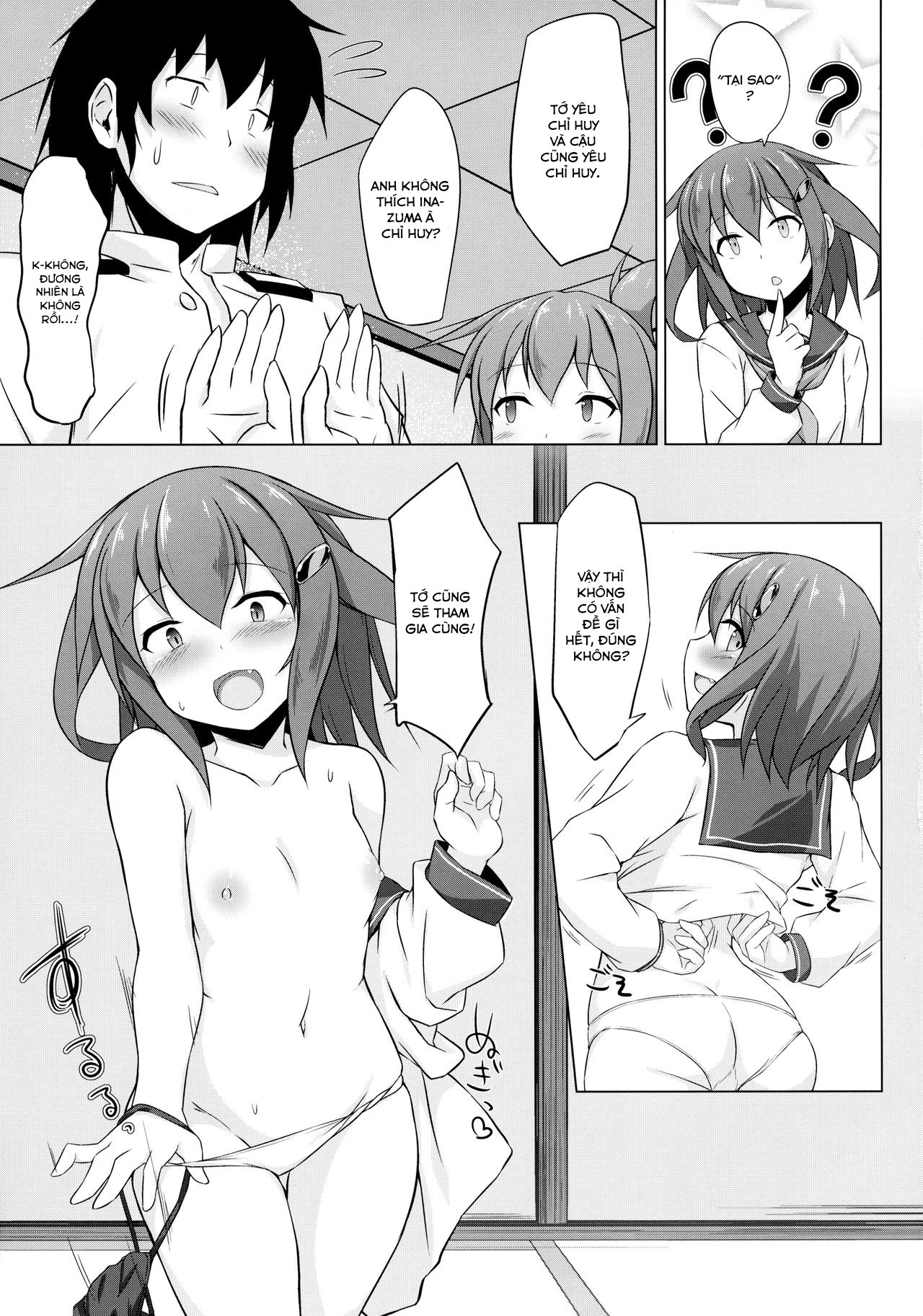 Đọc truyện hentai Ikazuchi và Inazuma muốn em bé của chỉ huy!! (Kantai Collection -KanColle-) - Chap 1