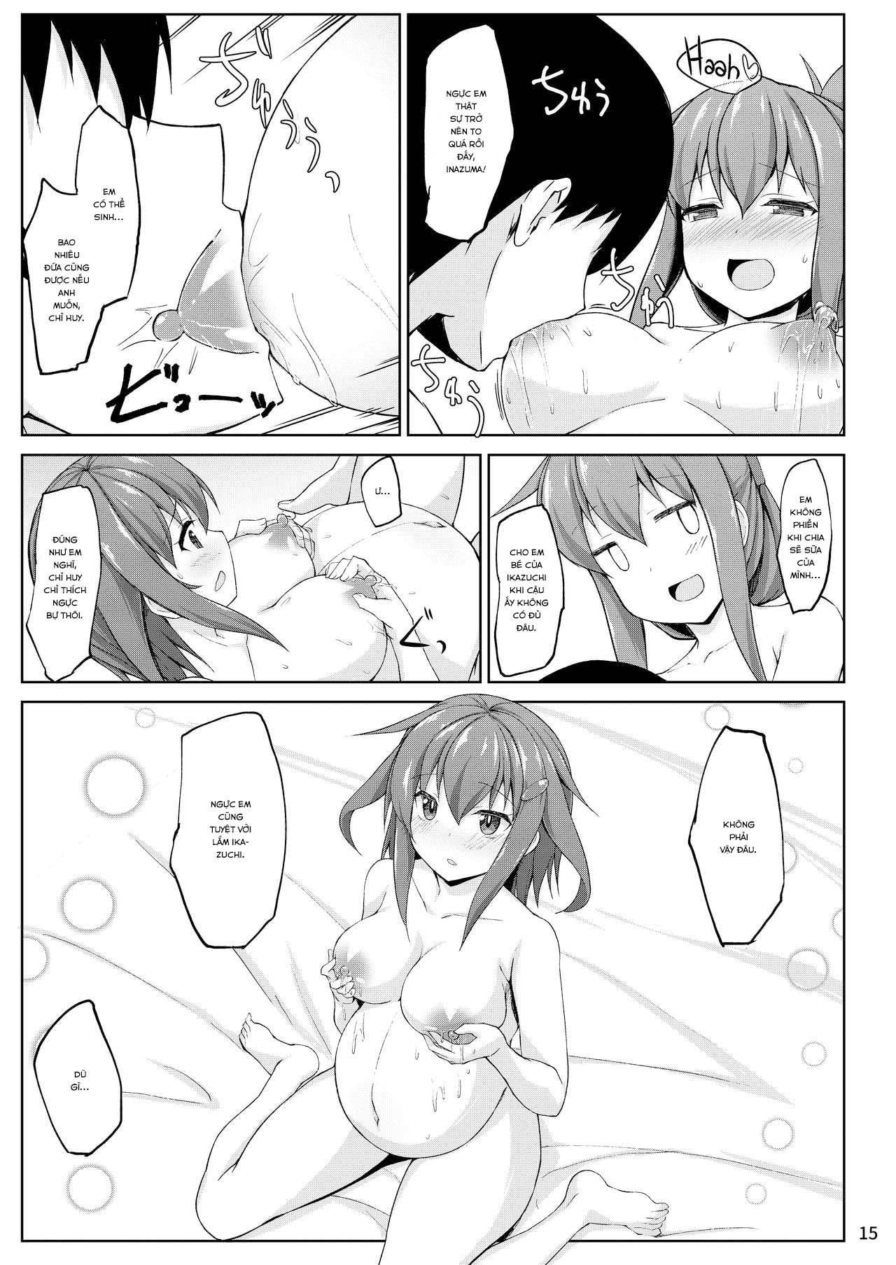 Đọc truyện hentai Ikazuchi và Inazuma muốn em bé của chỉ huy!! (Kantai Collection -KanColle-) - Chap 2: END