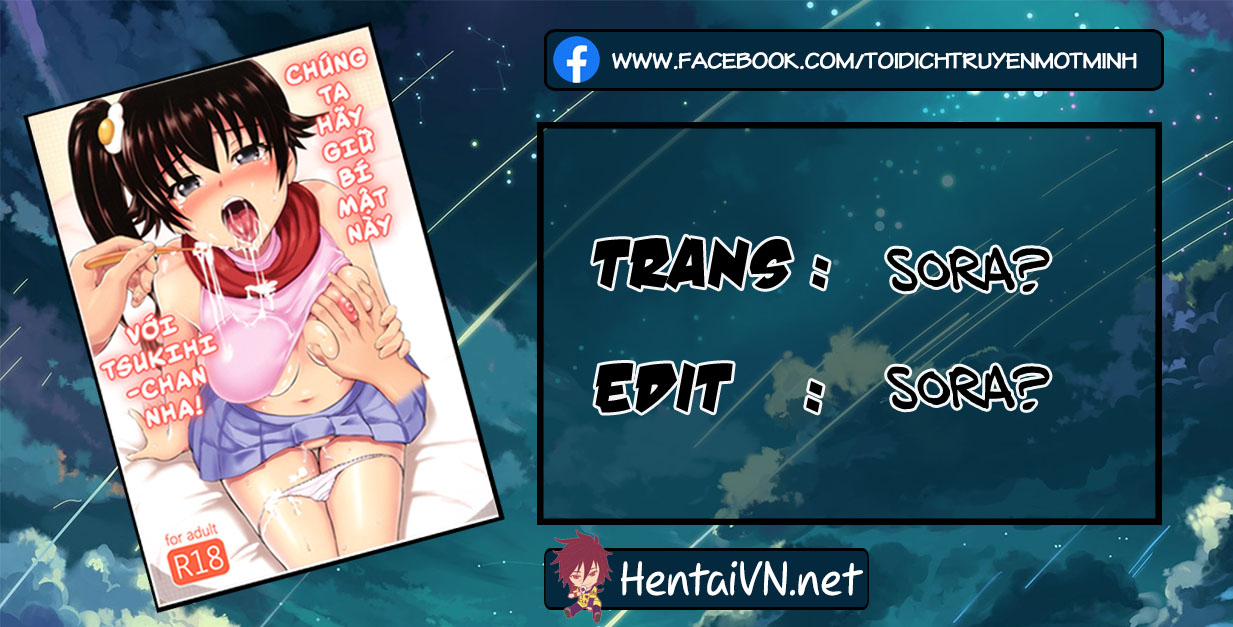 Đọc truyện hentai Tsukihi-chan ni wa Naisho de - OneShot