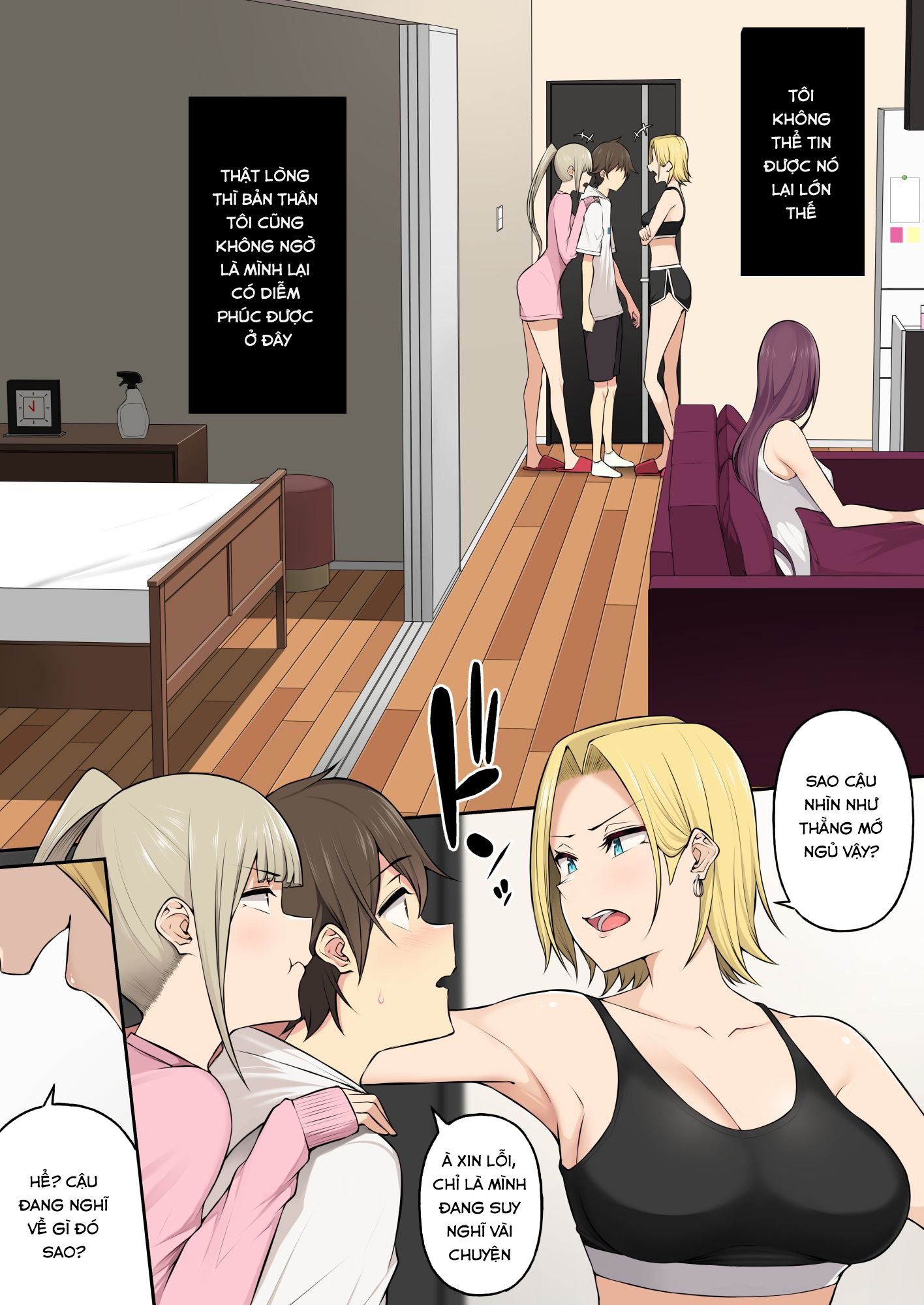 Đọc truyện hentai Imaizumi đưa cả bầy Gyaru về nhà mình - Chap 4.1