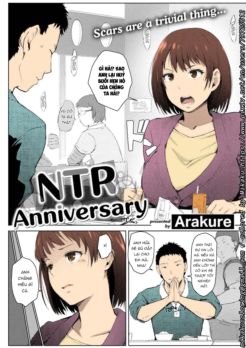 Đọc truyện hentai Dịp kỉ niệm ngày yêu cũng là ngày NTR! éc vãi - Chap 1