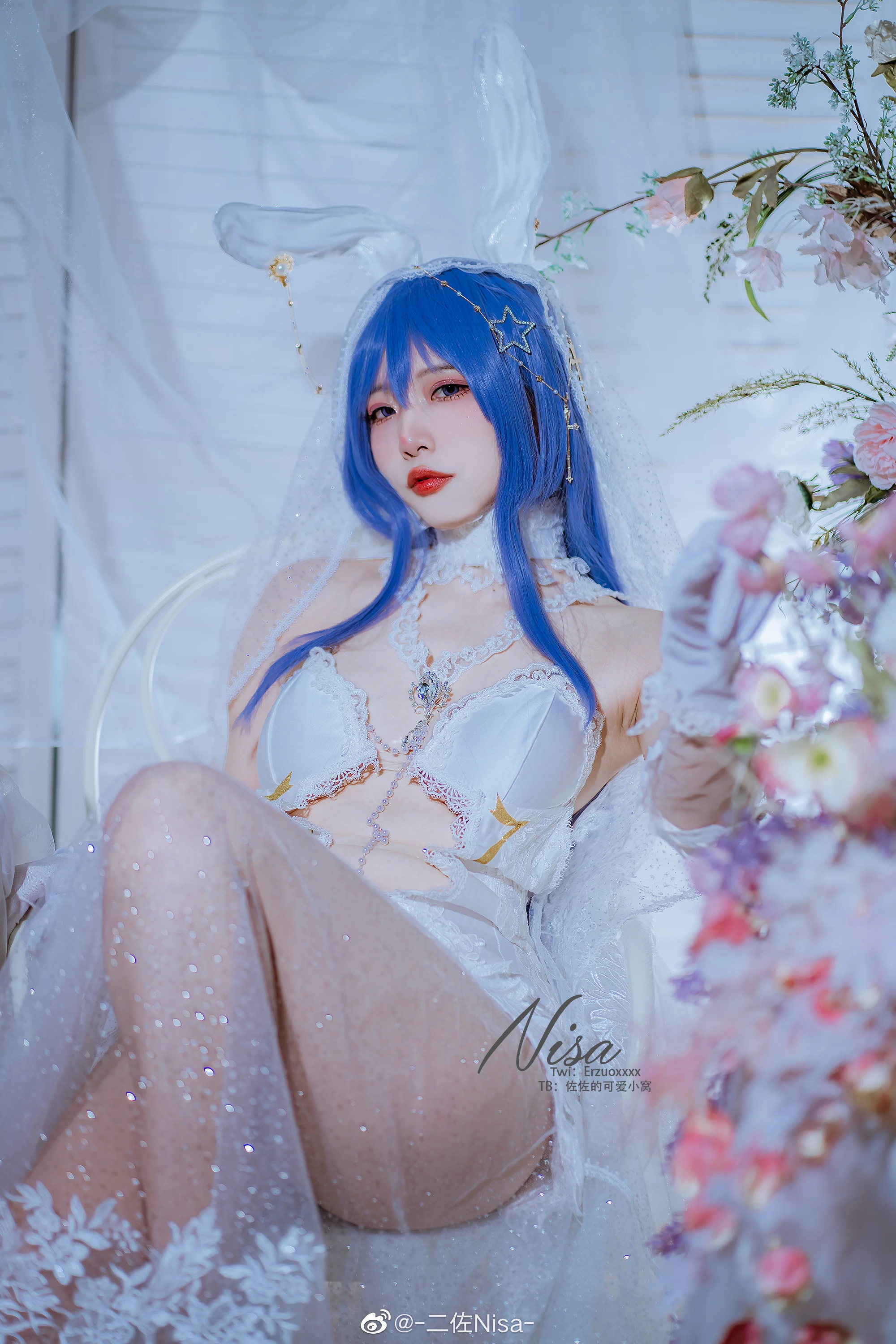 Đọc truyện hentai Tuyển tập Albums siêu phẩm Cosplay - Chap 443 - [Nisa] Azur Lane Beautiful wedding dress New Jersey