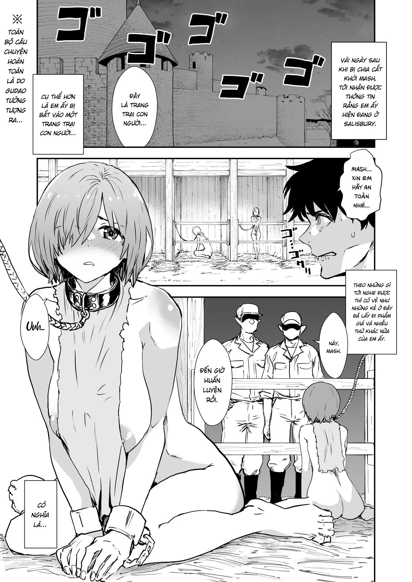 Đọc truyện hentai Mash bị bắt vào trang trại con người! - Oneshot nứng