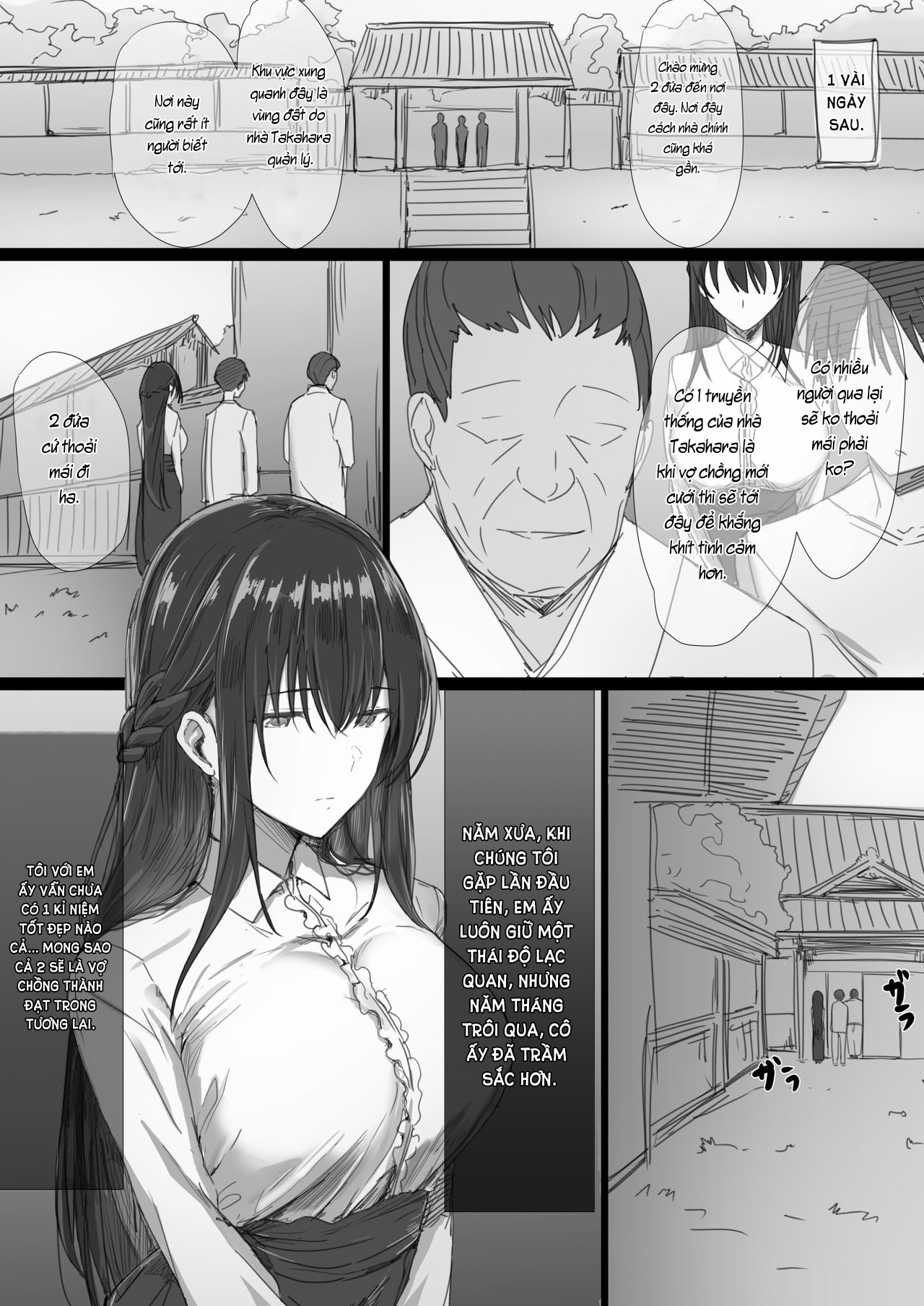 Đọc truyện hentai Ki ga Tsuyoi Seiso na Hitozuma Reijou ga Netorareru made no Ichibu Shijuu - Chap 1: Ngày em và anh làm vợ chồng.