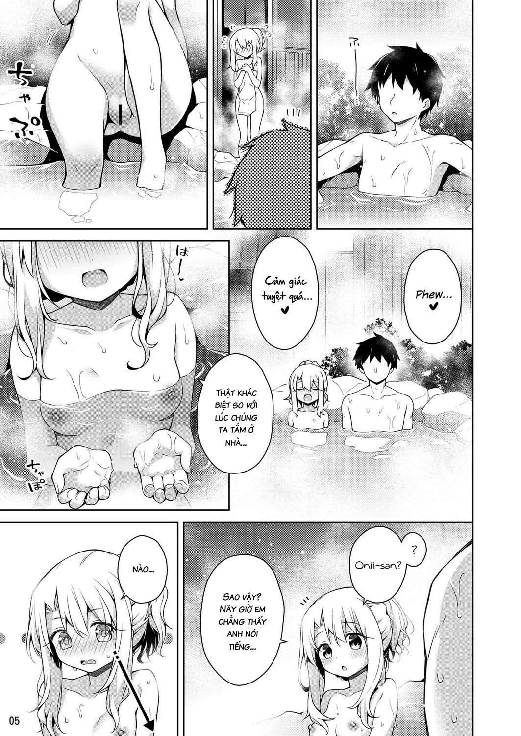 Đọc truyện hentai Entering The Hot Spring With Illya - Oneshot