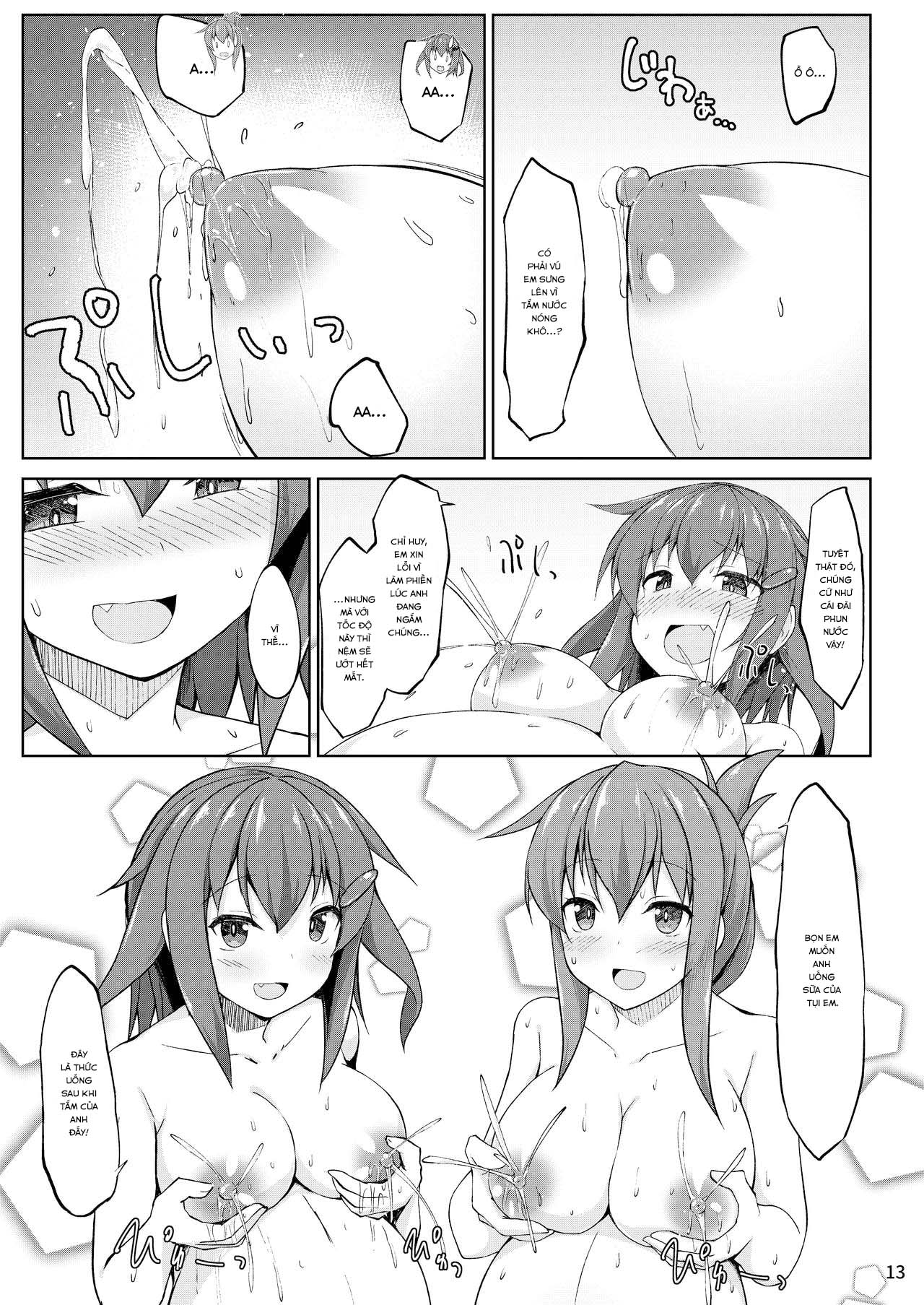 Đọc truyện hentai Ikazuchi và Inazuma muốn em bé của chỉ huy!! (Kantai Collection -KanColle-) - Chap 2: END