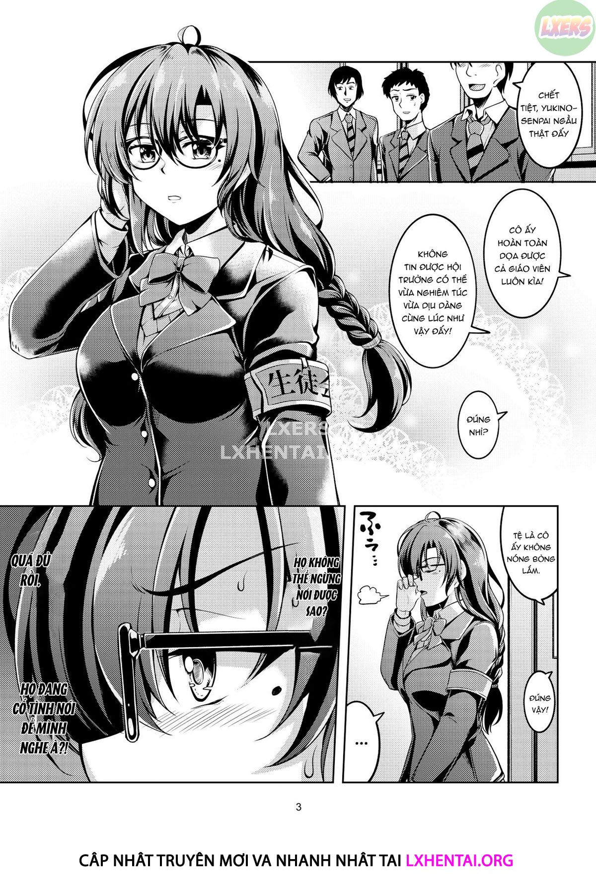 Đọc truyện hentai Uraaka Liver Take 1 Kyouhaku! Kouochi Seitokaichou -Yukino Kanami- - Oneshot