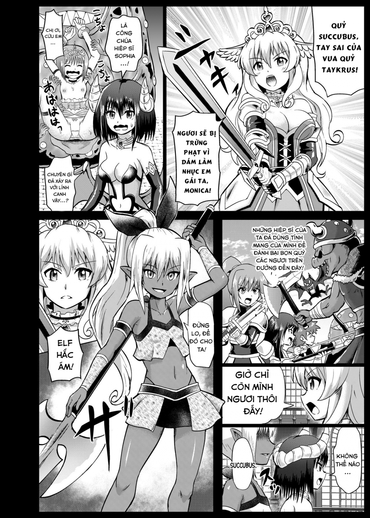 Đọc truyện hentai Mamono Musume Oshioki Kusuguri Jigoku - Oneshot