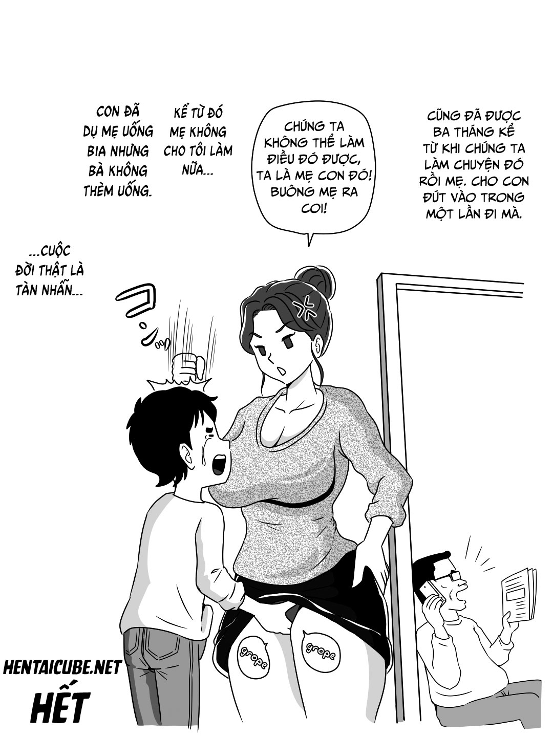 Đọc truyện hentai Beer o Nomu to Inran ni Naru Kaa-san to Yareta Hanashi - Oneshot