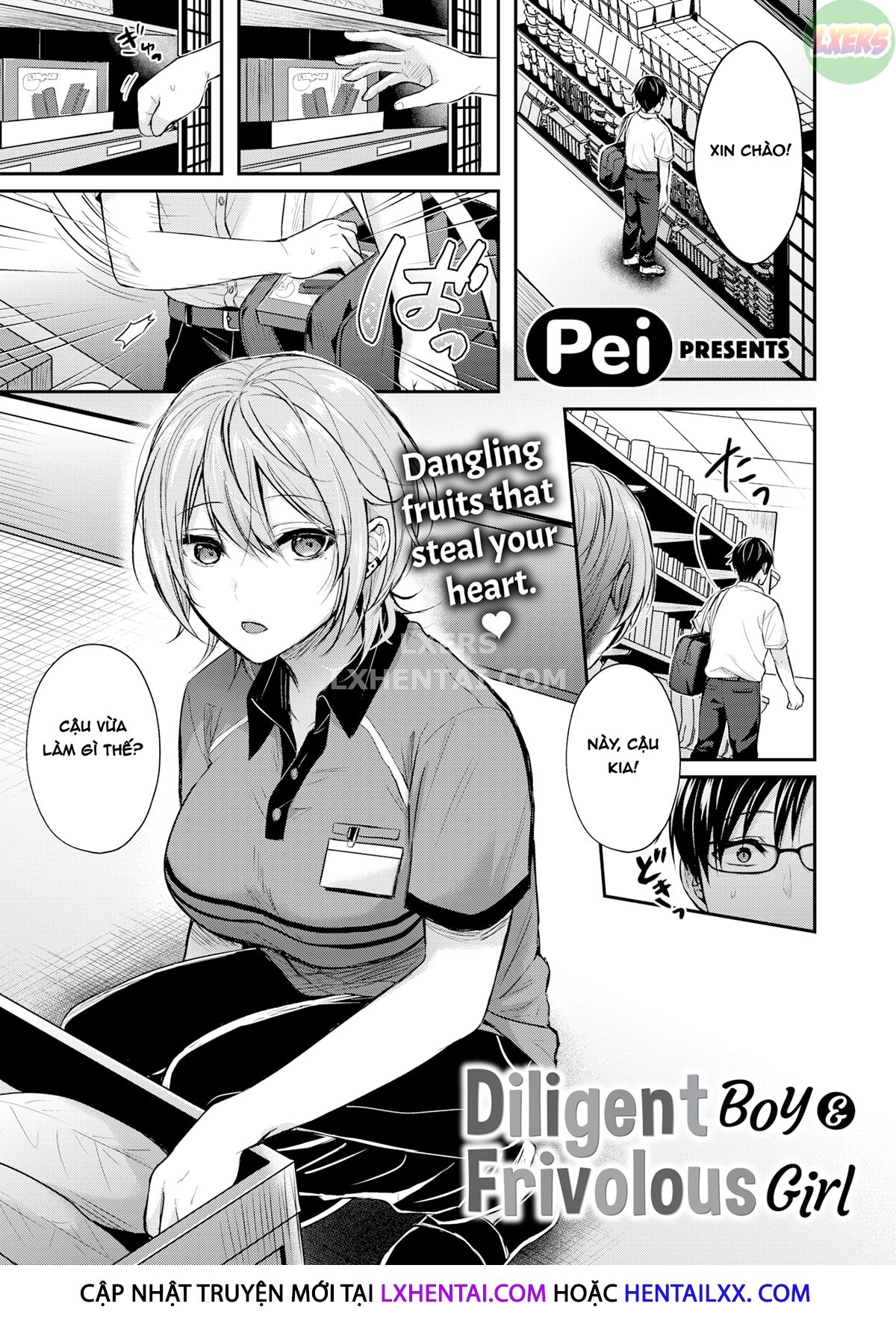 Đọc truyện hentai Chàng trai cần cù & Cô gái tầm phào - Oneshot
