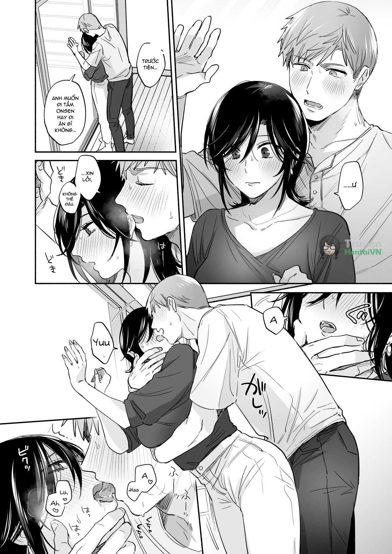 Đọc truyện hentai Suki Araba Kareshi no Seiheki o Yugametai! ~Gaman Genkai!! Icha Love Onsen Ryokou~ - Oneshot