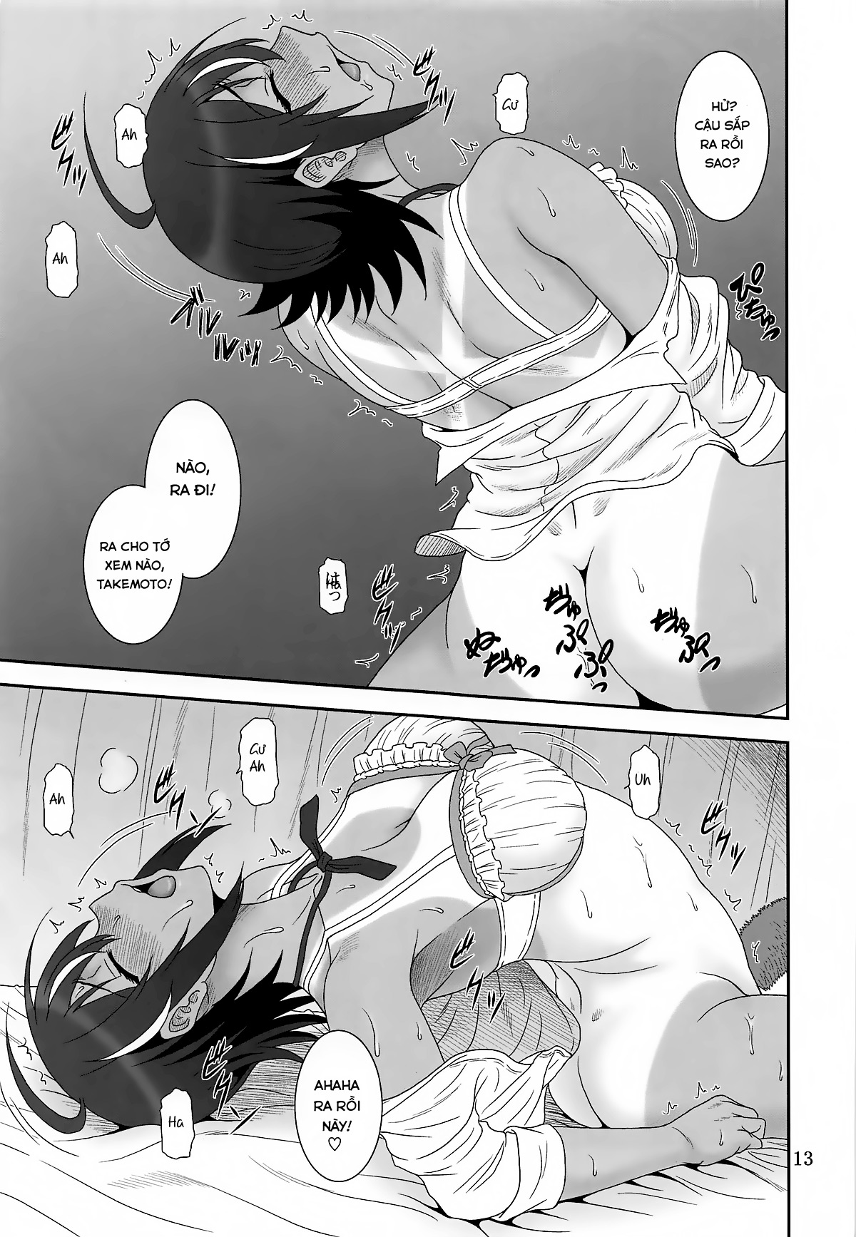 Đọc truyện hentai Anoko ga Neteru Aida ni... (Bokutachi wa Benkyou ga Dekinai) - Oneshot