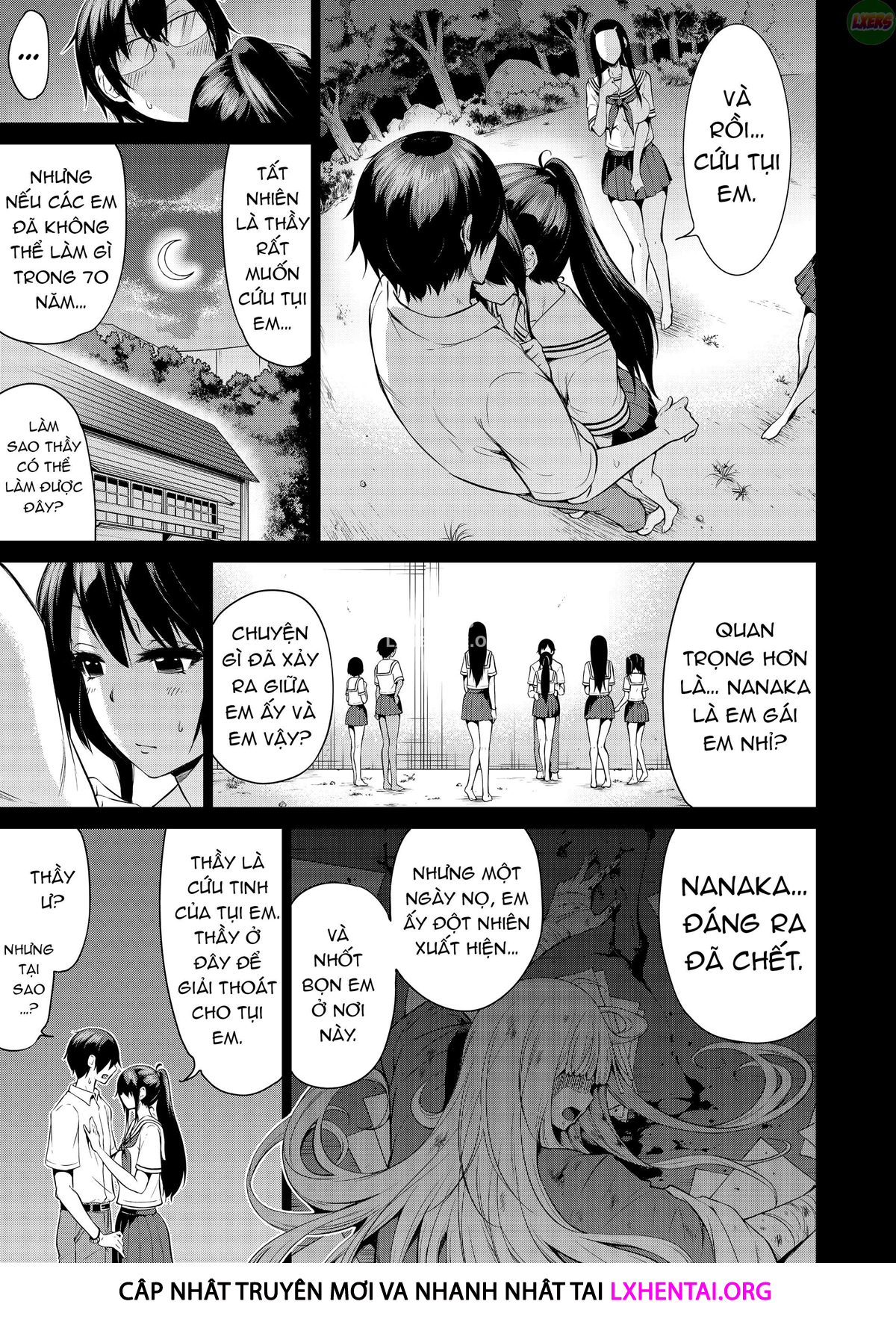 Đọc truyện hentai Nanaka no Rakuen ~Inaka no Gakkou de Bishoujo Harem - Chap 4: Playing Doctor