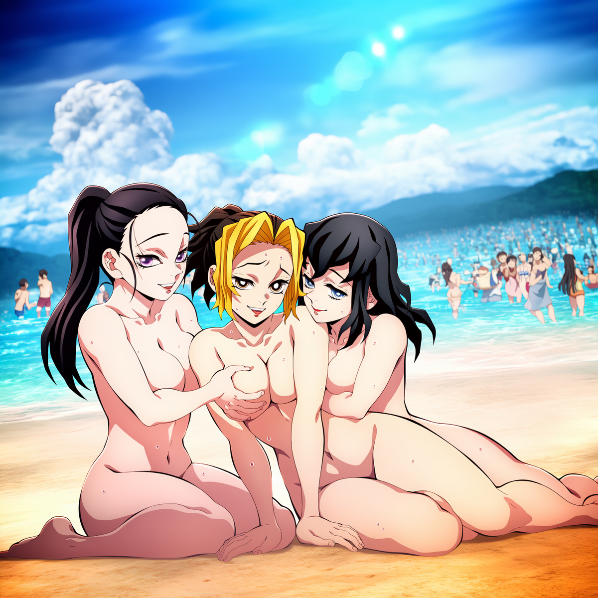 Đọc truyện hentai Tuyển tập Albums Art hentai - Chap 503 - A kunoichi captured by a demon and humiliated