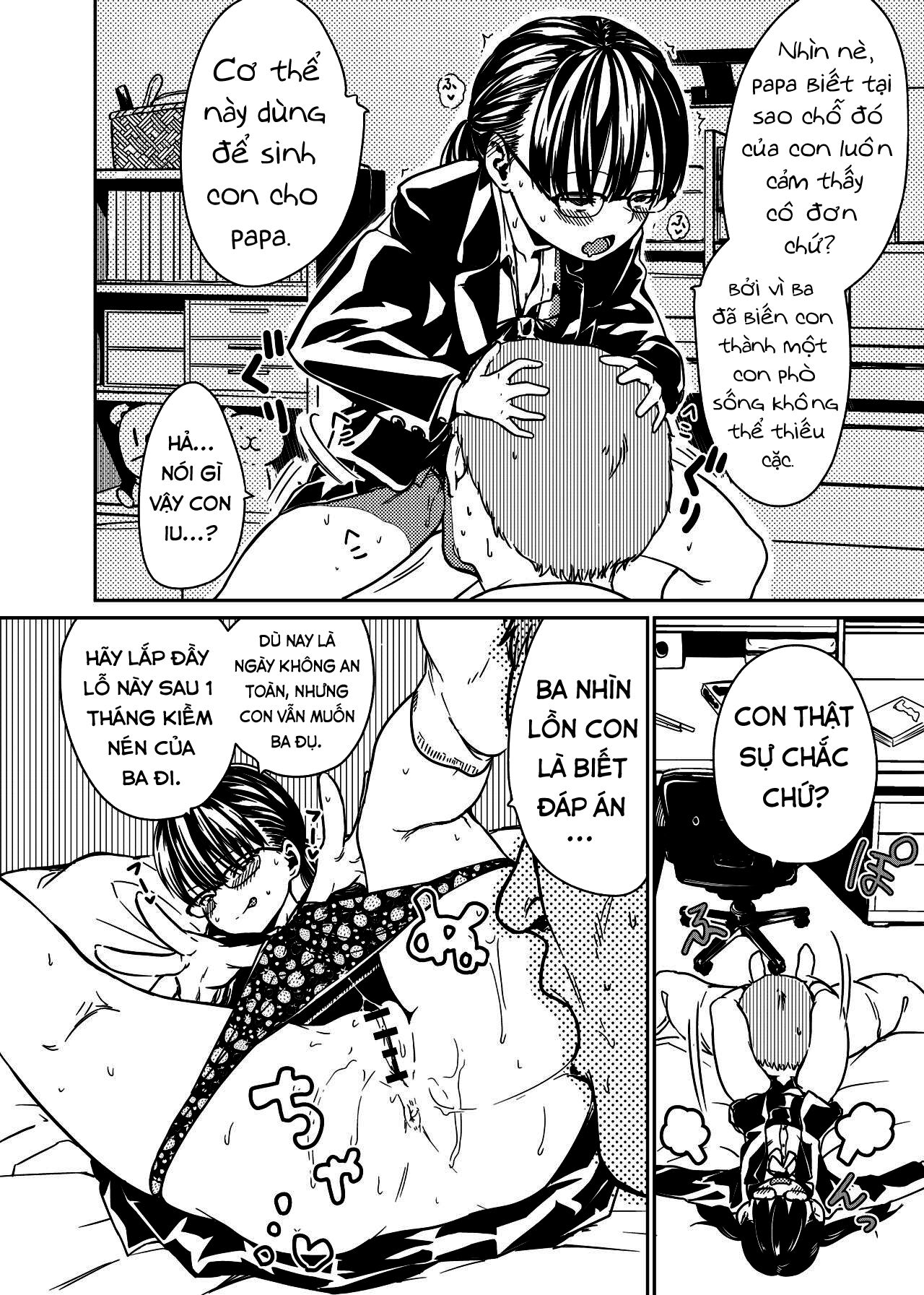 Đọc truyện hentai Tình yêu ba và con - Oneshot