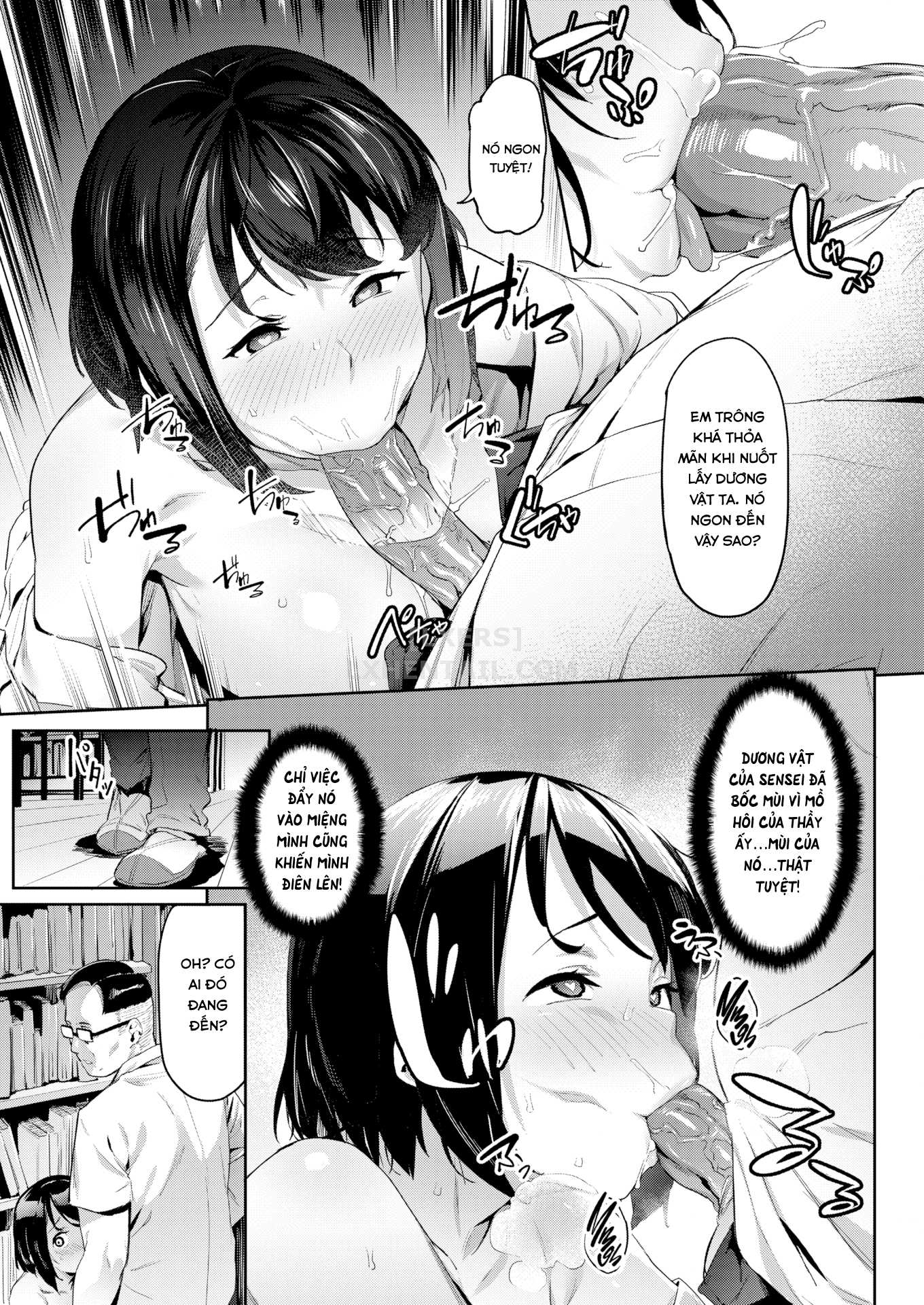 Đọc truyện hentai Akogare no Senpai - Pussy in library - Oneshot