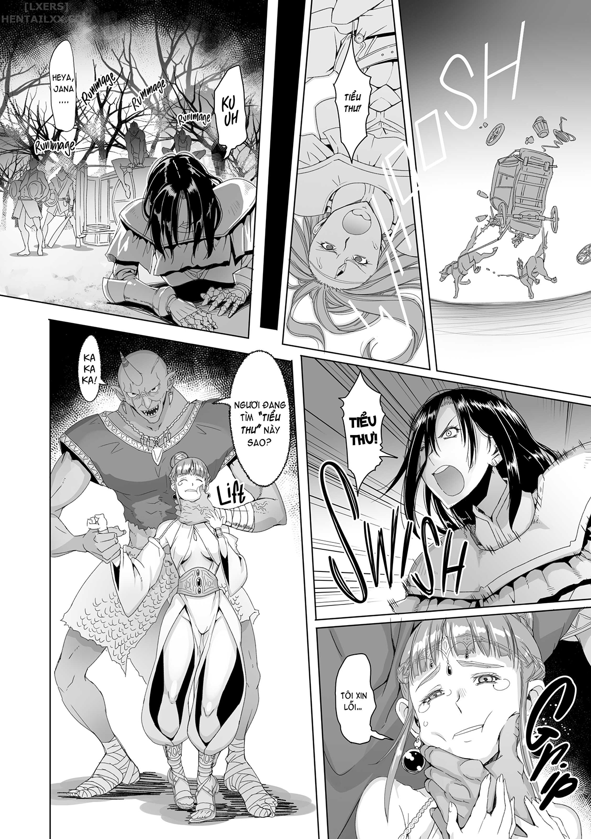 Đọc truyện hentai Maidens of Steel - Chap 4 - The Dark Ogres and the Young Ladys Guardian Knight (Part 1)