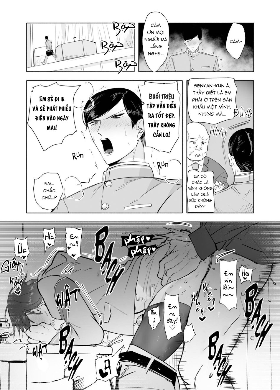 Đọc truyện hentai Cosplay y tá nóng bỏng cùng giáo viên biến thái trong phòng Hội Học sinh - Chap 2