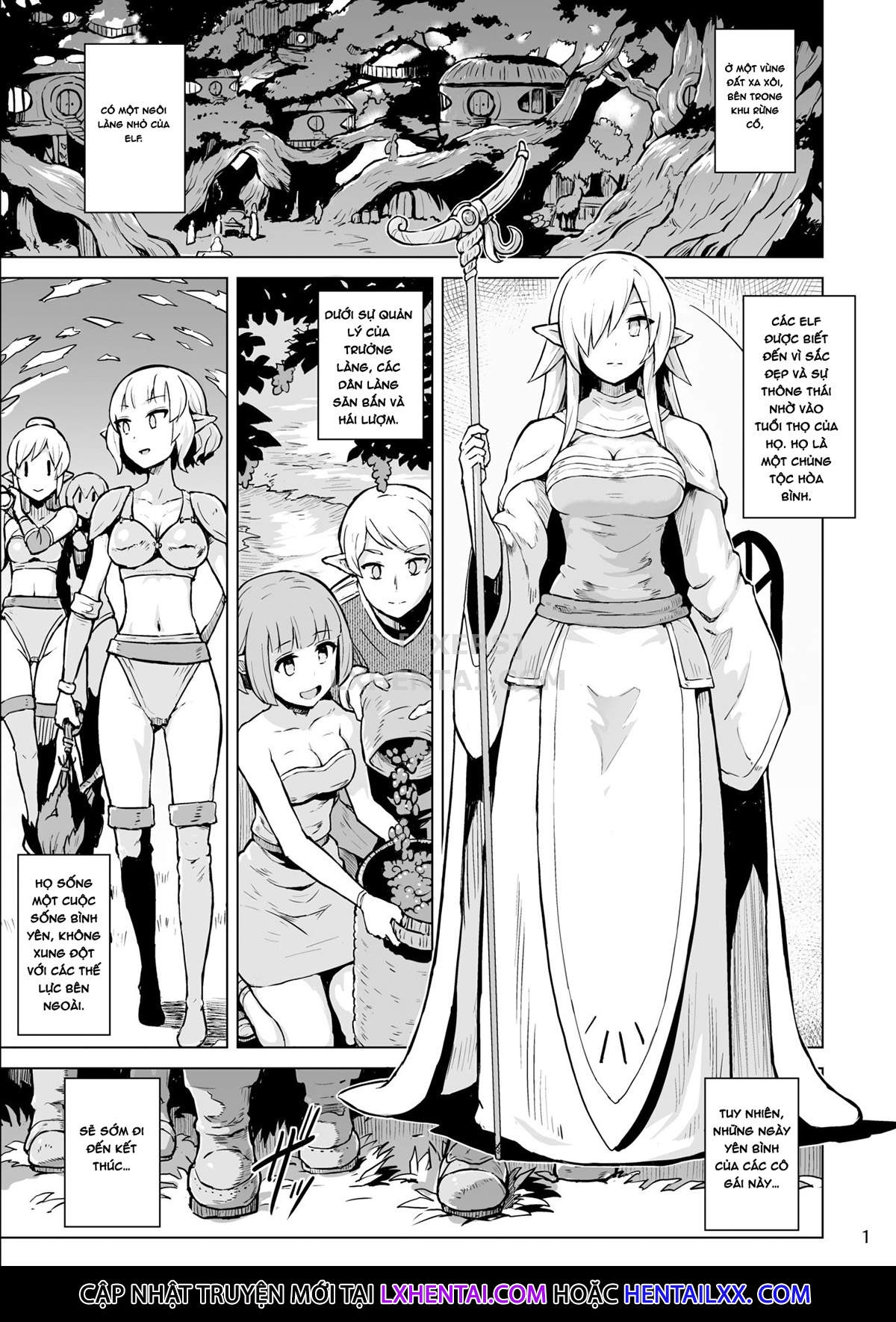 Đọc truyện hentai The Song Of The Lust-Crazed Elves - Oneshot